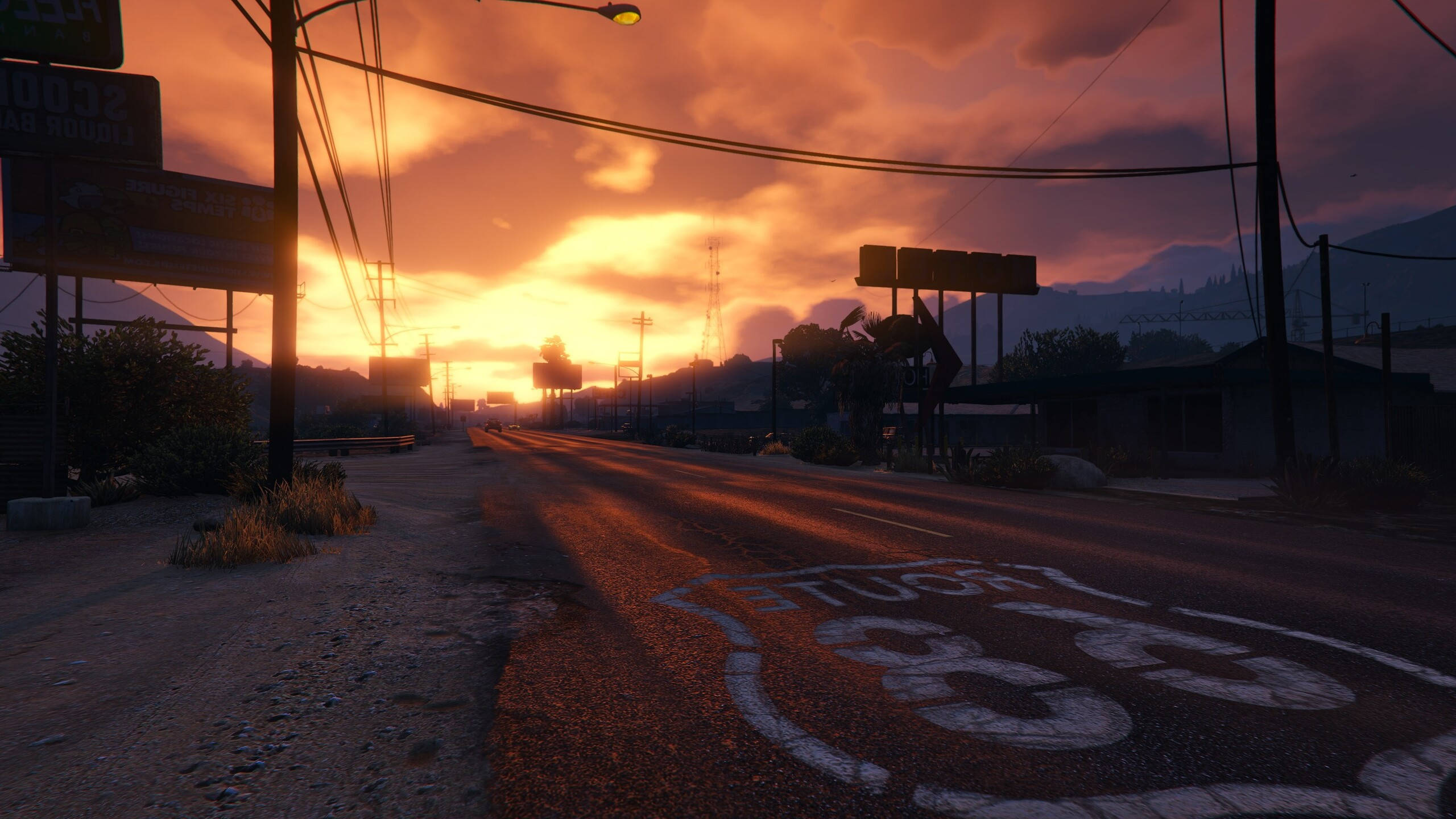 GTA 5 2560x1440 เส้นทาง 68 วอลเปเปอร์
