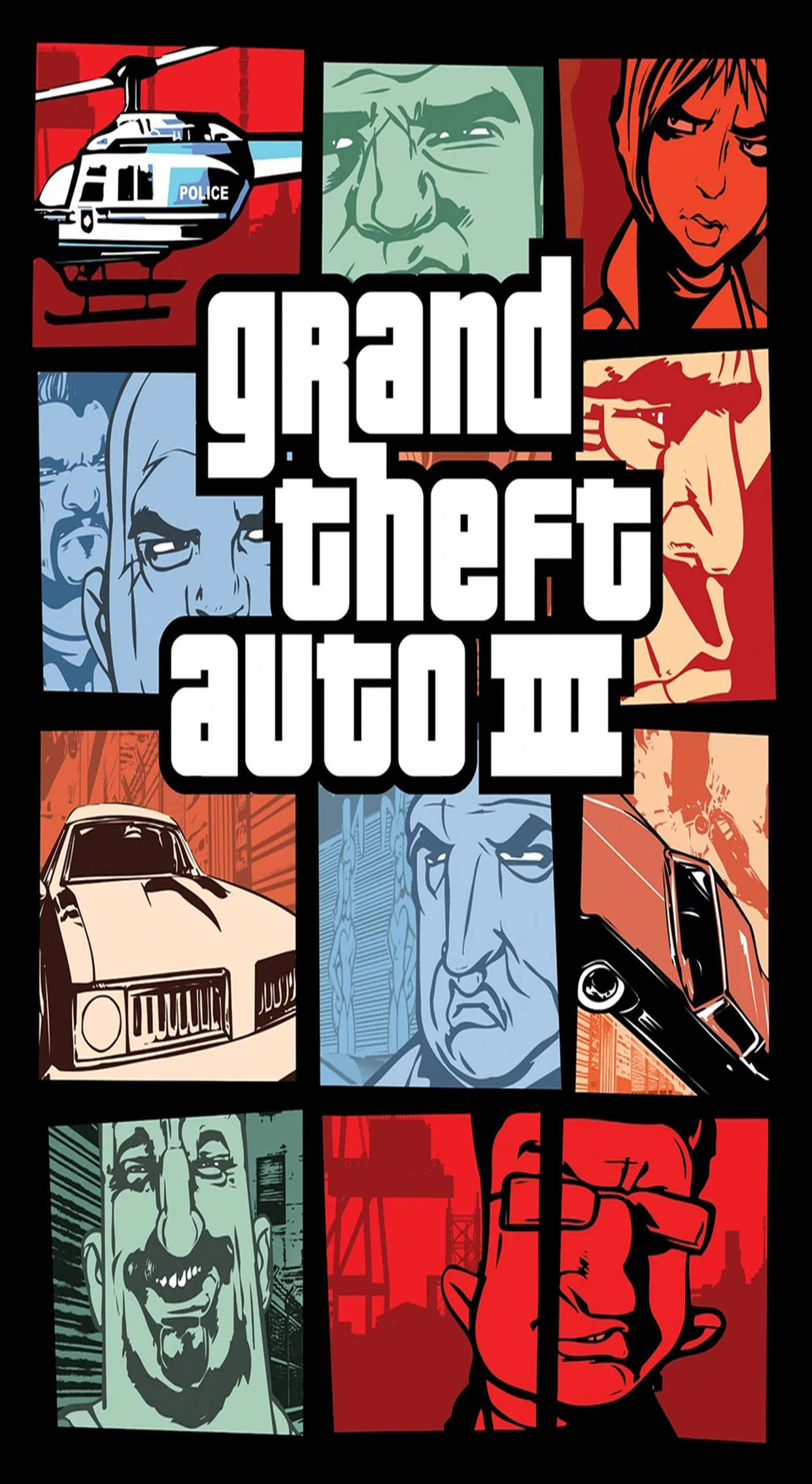 โปสเตอร์เกม GTA iPhone III วอลเปเปอร์