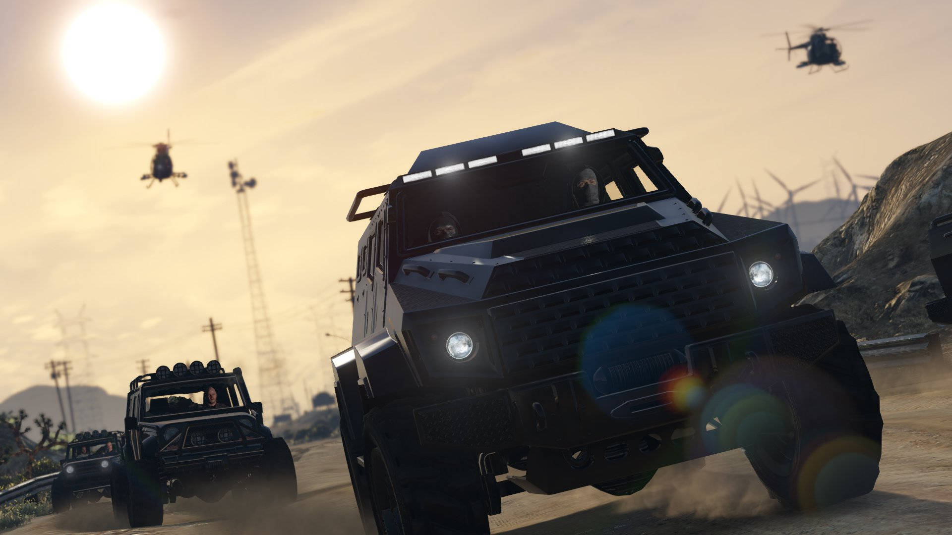 ขบวนรถสุดเท่ GTA วอลเปเปอร์