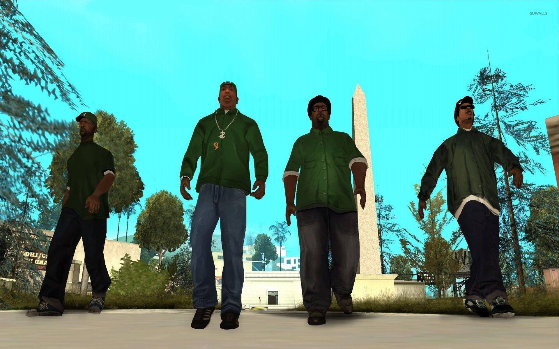 GTA SA 4K เกรฟสตรีทแก๊ง วอลเปเปอร์