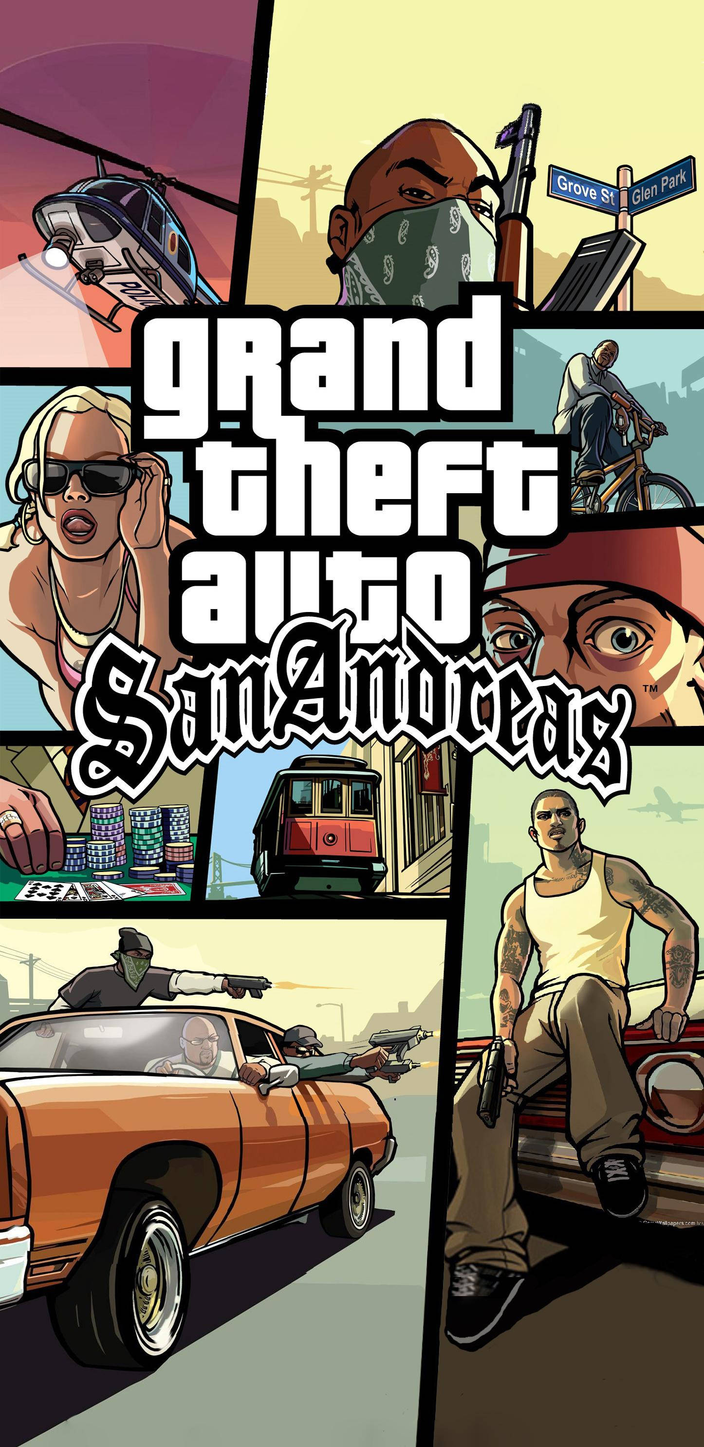 เกมแอคชั่น GTA SA 4K วอลเปเปอร์