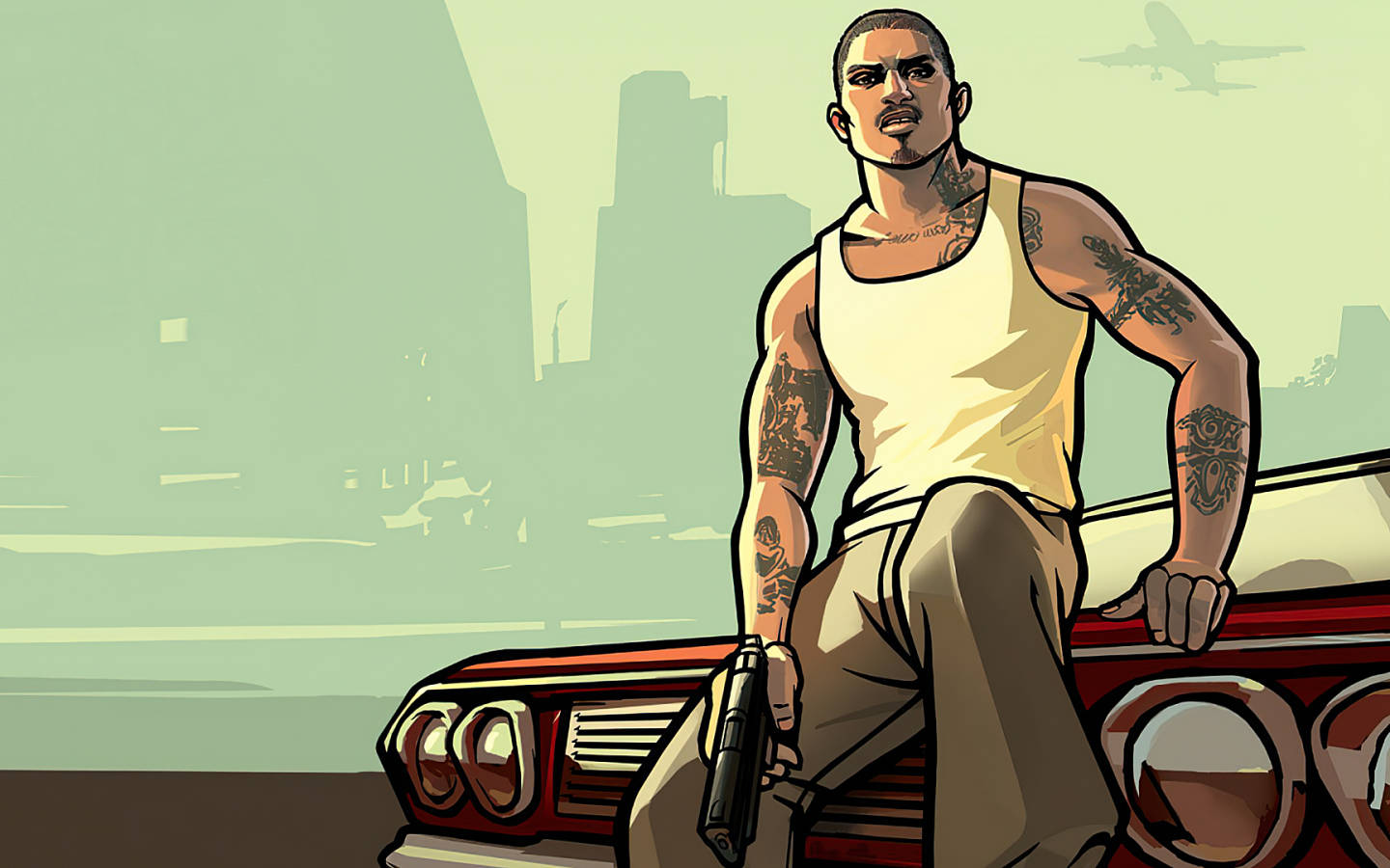 GTA SA 4K ตัวละครหลัก วอลเปเปอร์