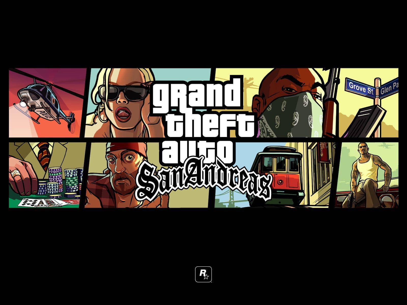 ภาพรวมตัวละครจาก GTA: San Andreas วอลเปเปอร์
