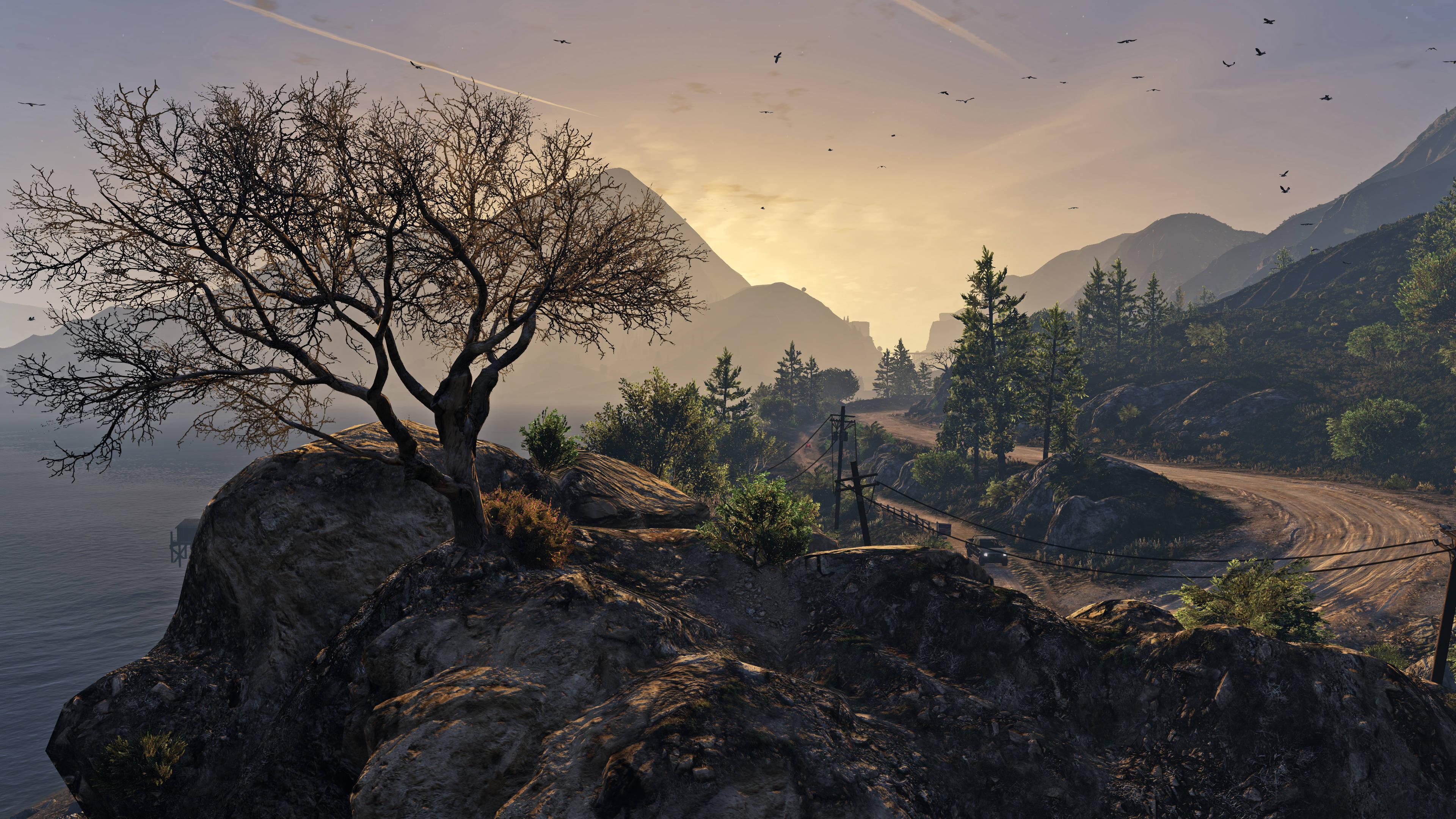 ถนนภูเขาสุดเท่จาก GTA วอลเปเปอร์