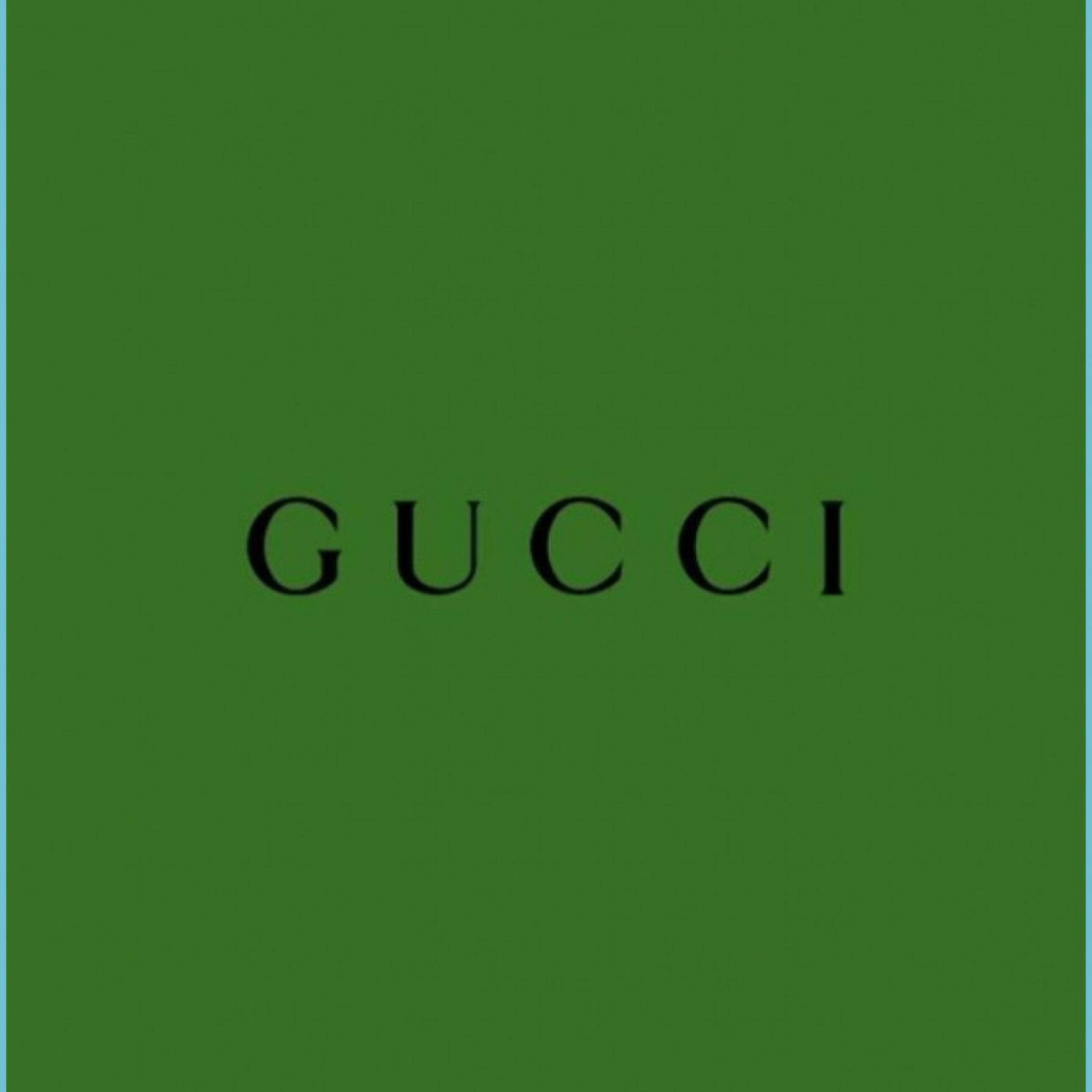 Gucci สีเขียวเรียบ วอลเปเปอร์