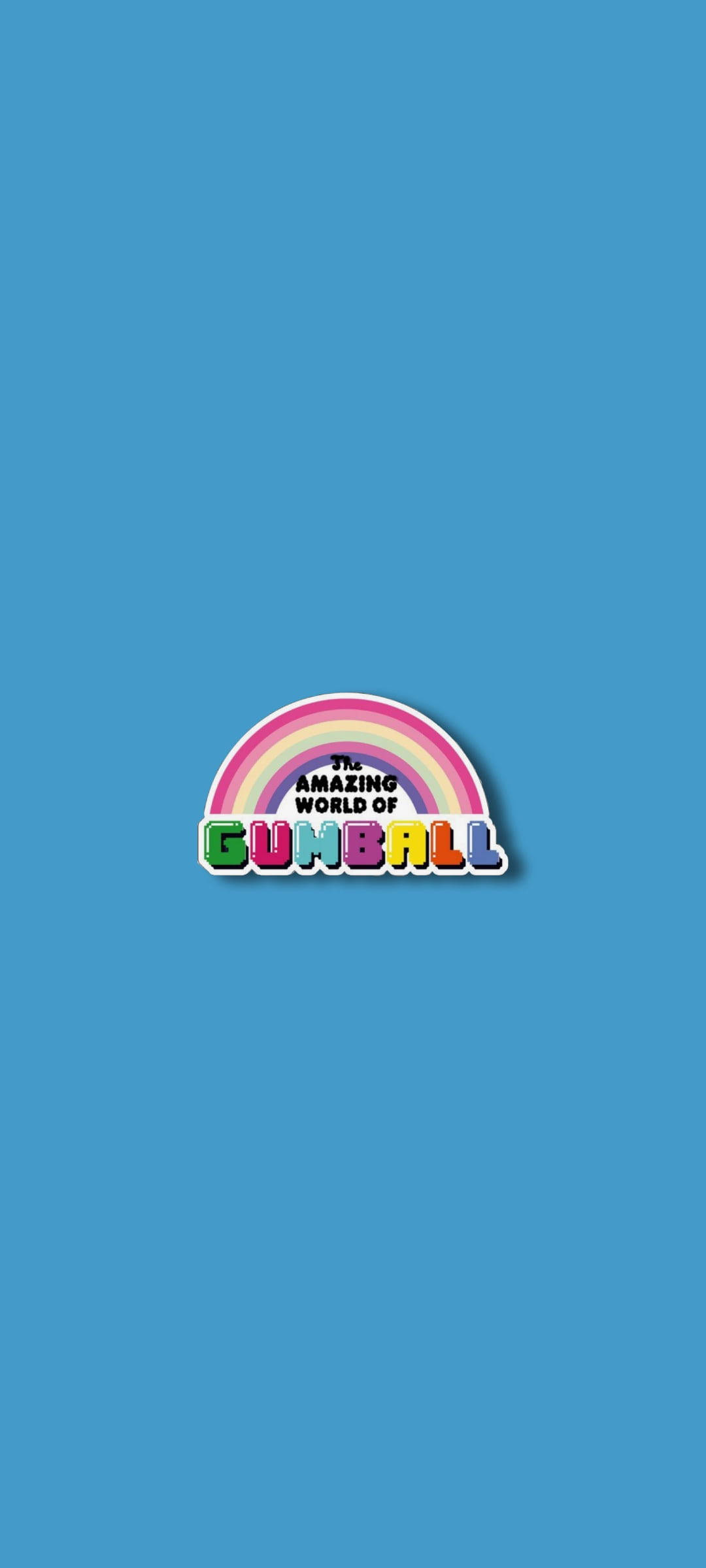 Gumball สีฟ้าสุดเรียบง่าย วอลเปเปอร์