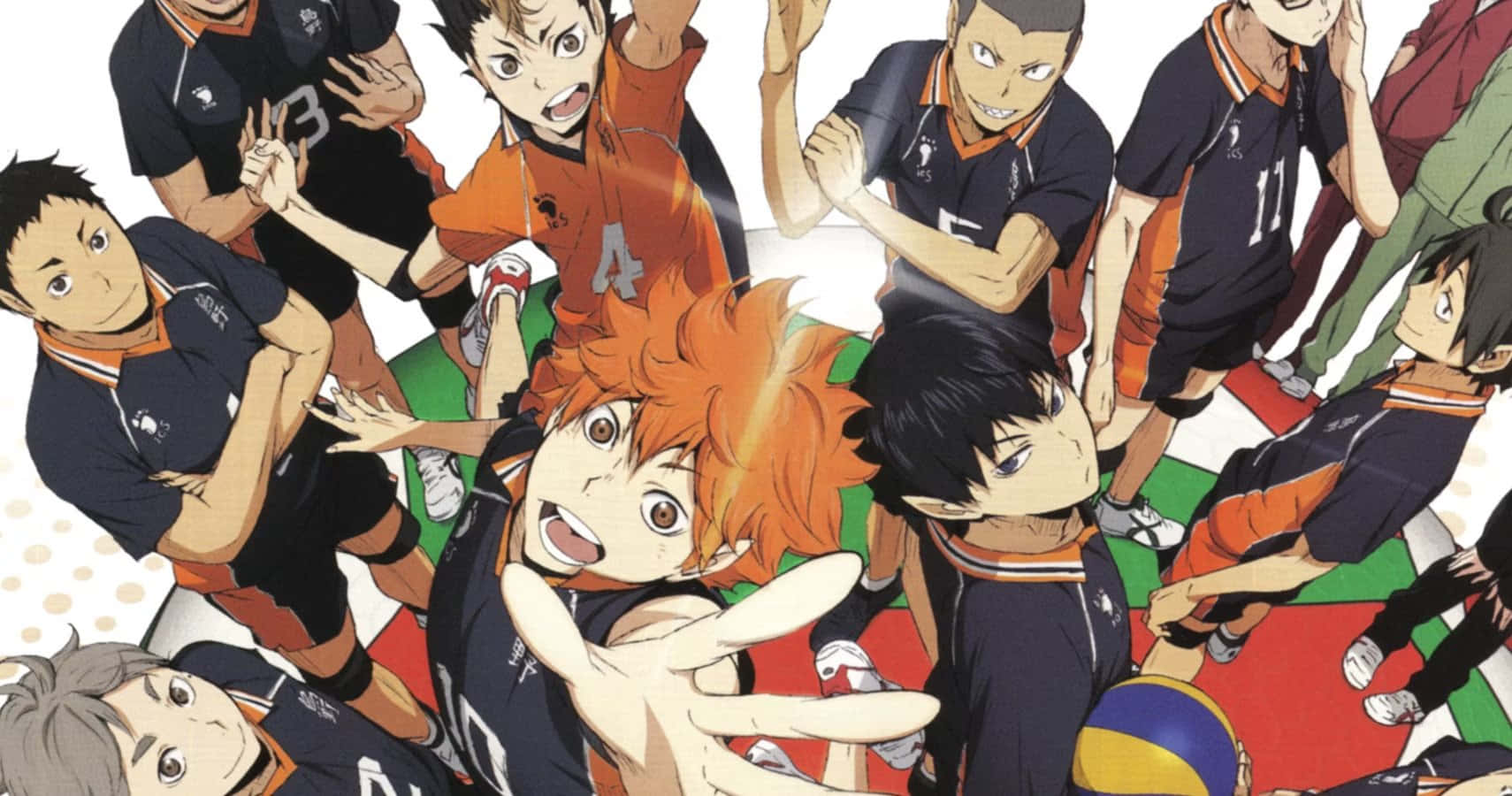 ภาพทีมวอลเลย์บอลของโชโย ฮินาตะ จาก Haikyuu วอลเปเปอร์