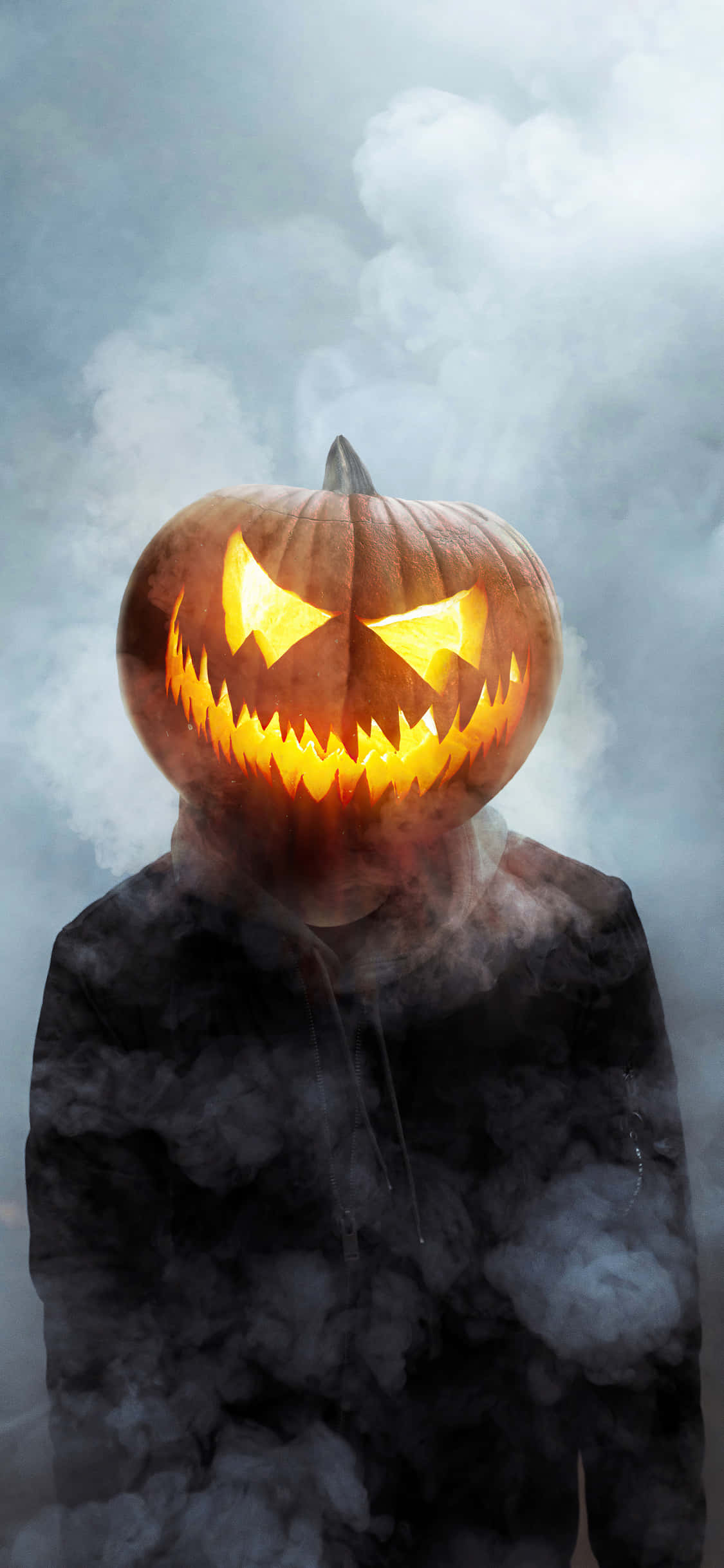 วอลเปเปอร์ Halloween iPhone หัวโจ๊กโอแลนเทิร์นหัวเราะ วอลเปเปอร์