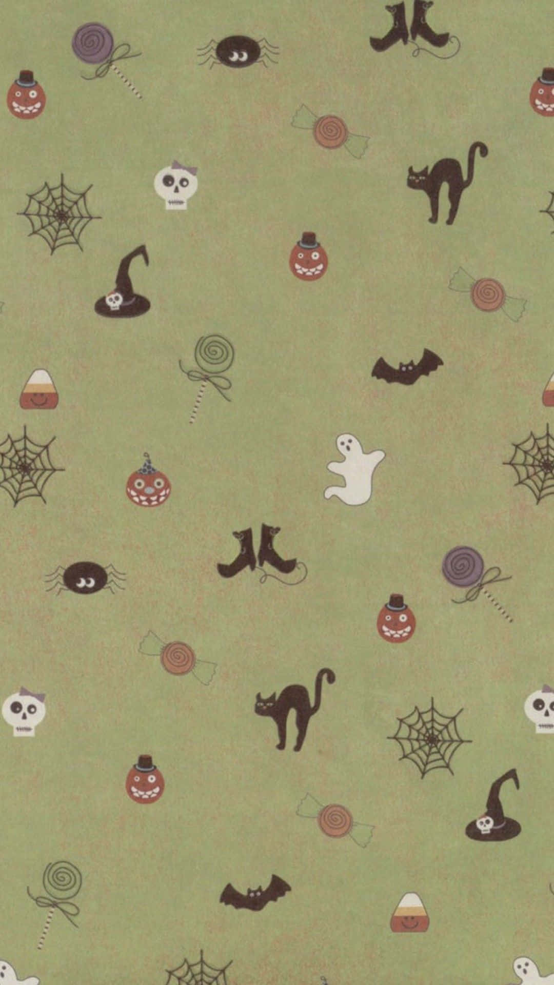 ลายม Halloween น่ารัก วอลเปเปอร์