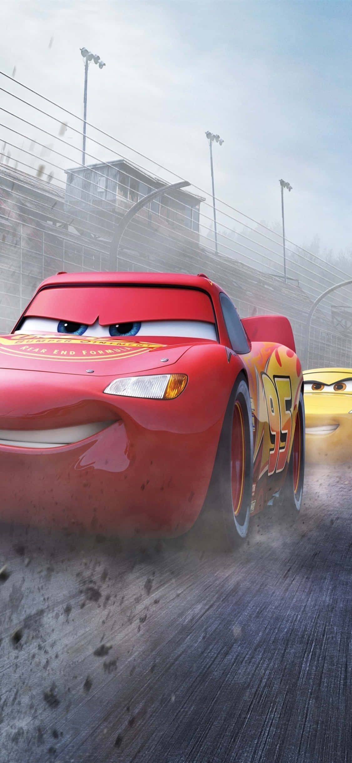 Happy Racing McQueen iPhone X Cars Background วอลเปเปอร์