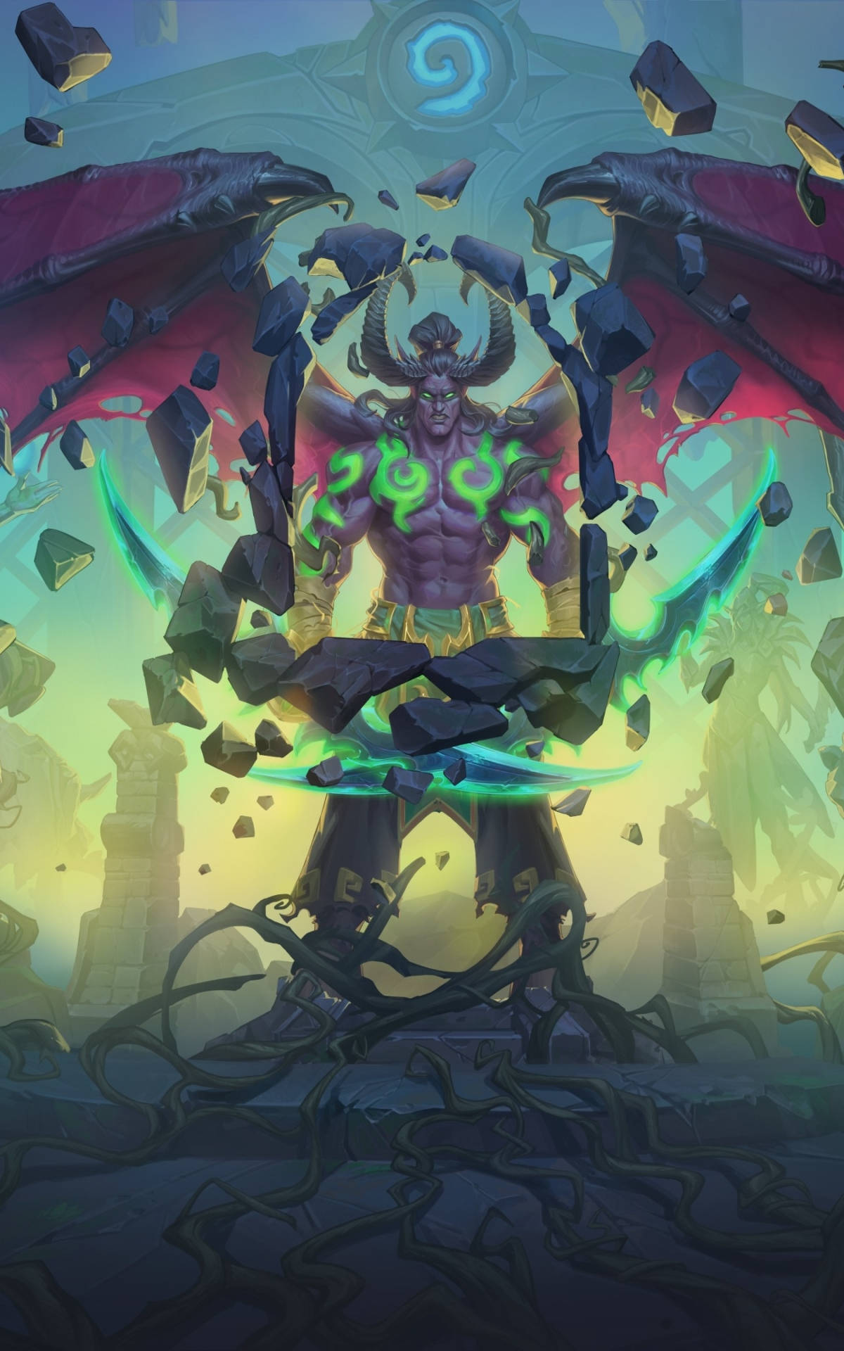 Hearthstone มือถือ อิลิดาน สตอร์มเรจ เสกคมหิน วอลเปเปอร์