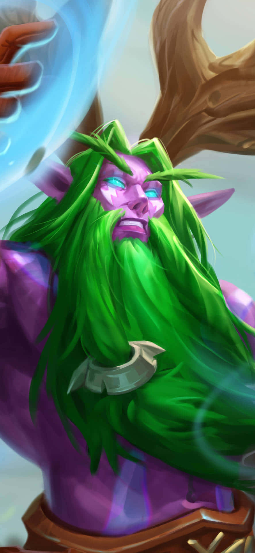 พื้นหลัง Hearthstone Pixel 3XL ดรูอิด Stormrage วอลเปเปอร์