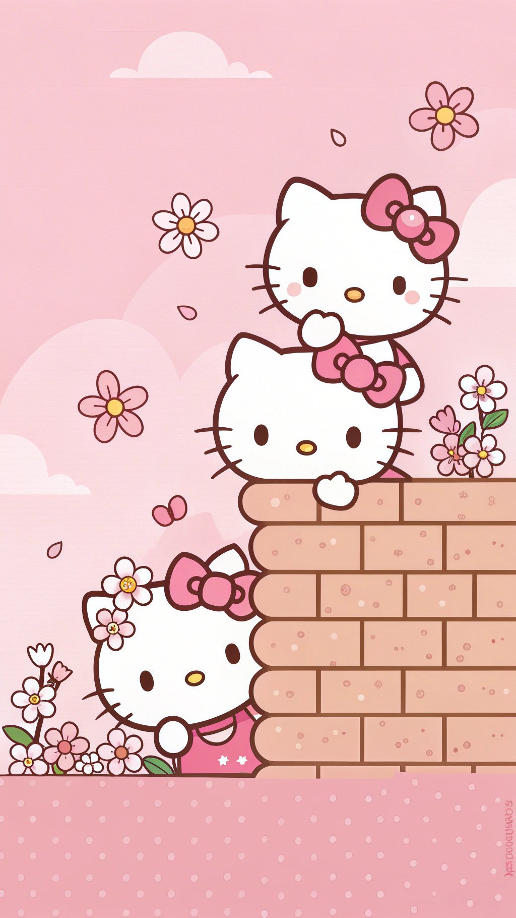 เปิดเผยที่ซ่อนวอลเปเปอร์ของ Hello Kitties วอลเปเปอร์