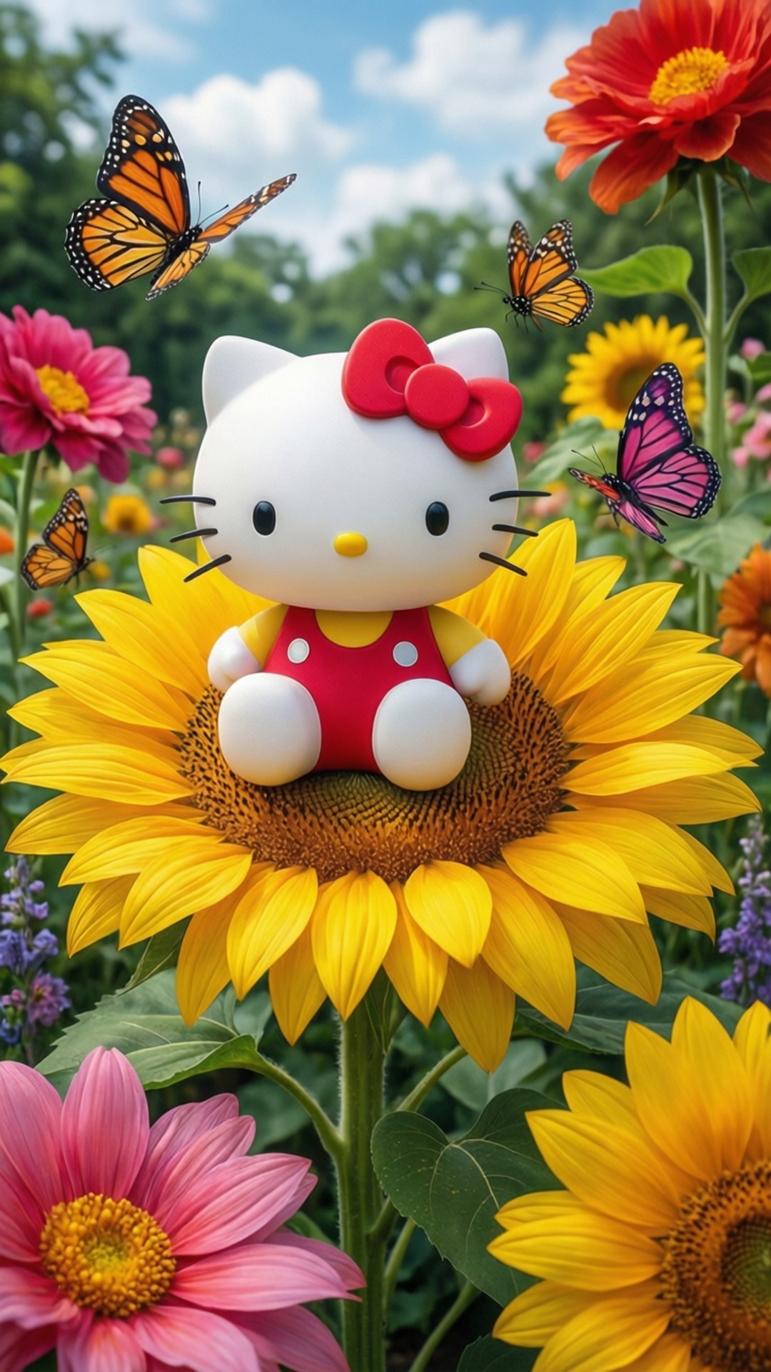 สวน Hello Kitty วอลเปเปอร์