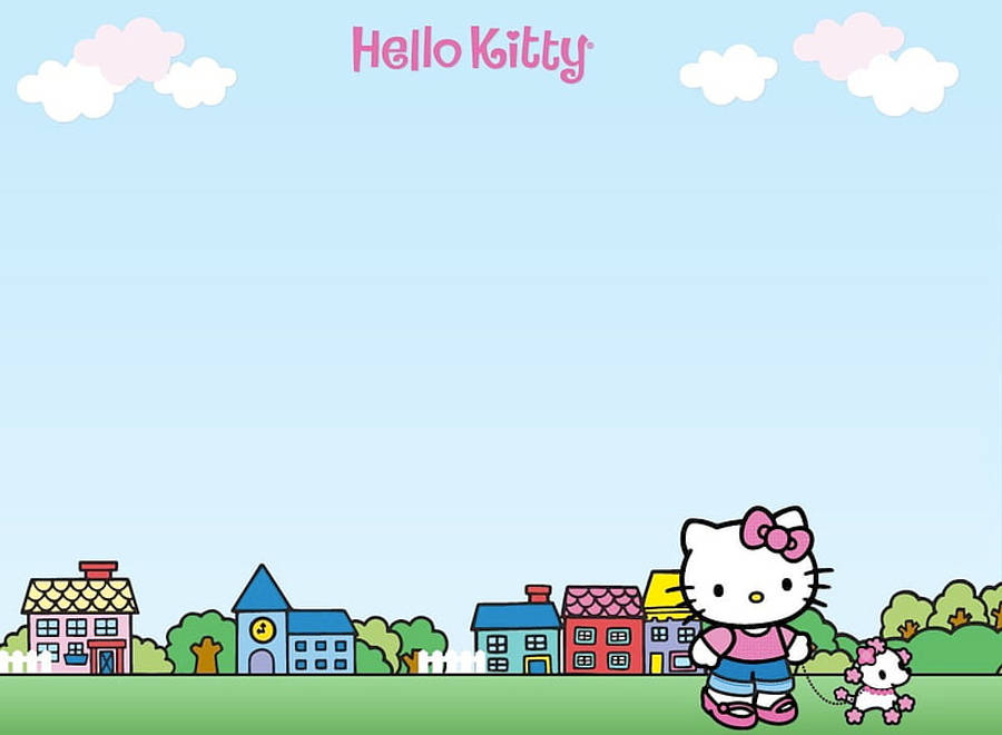 Hello Kitty เดินเล่นสไตล์น่ารัก วอลเปเปอร์
