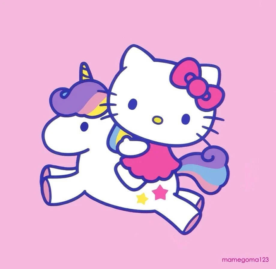 ยูนิคอร์นการ์ตูน Hello Kitty รูปโปรไฟล์ วอลเปเปอร์
