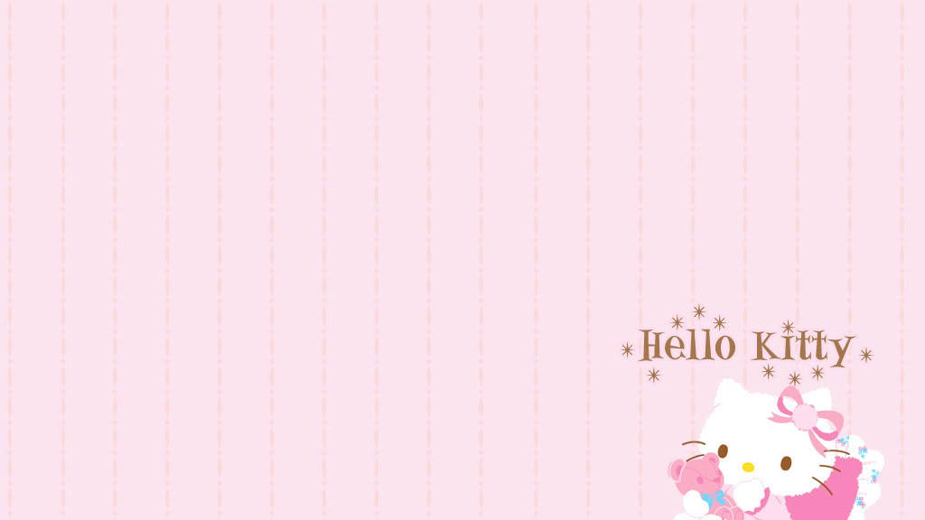 น่ารักสไตล์ Hello Kitty วอลเปเปอร์