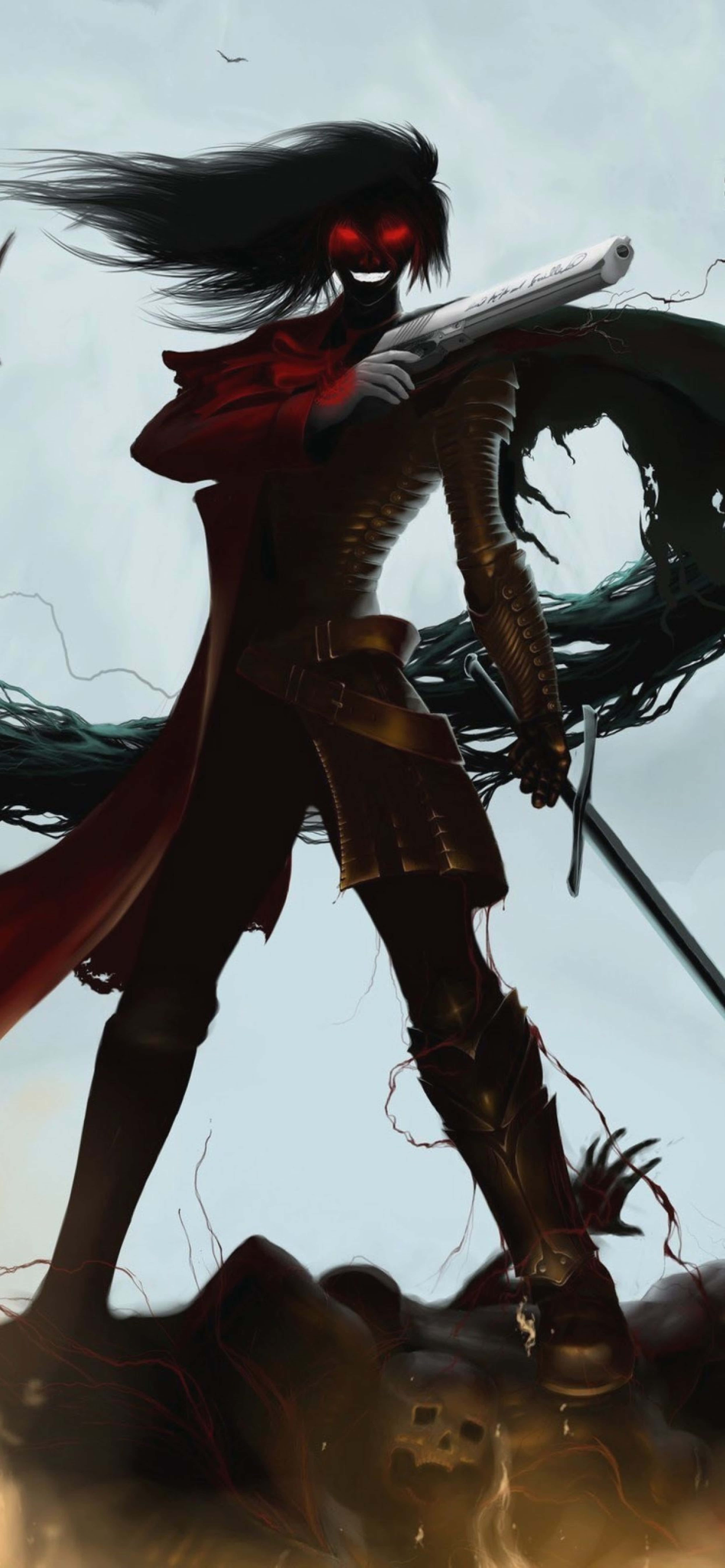 การเผชิญหน้าอันเข้มข้นใน Hellsing Ultimate 4K วอลเปเปอร์
