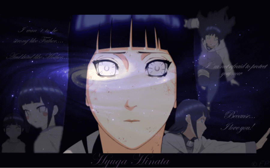 Hinata สไตล์กาแล็กซี่จากนารูโตะ วอลเปเปอร์
