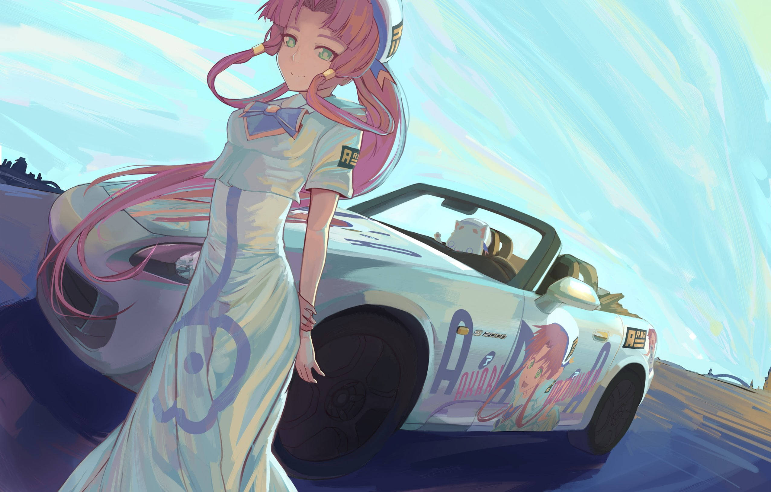 รถอนิเมะ Honda S2000 วอลเปเปอร์