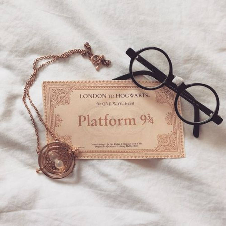 ตั๋วรถไฟฮอกวอตส์สไตล์สวยงาม HP วอลเปเปอร์