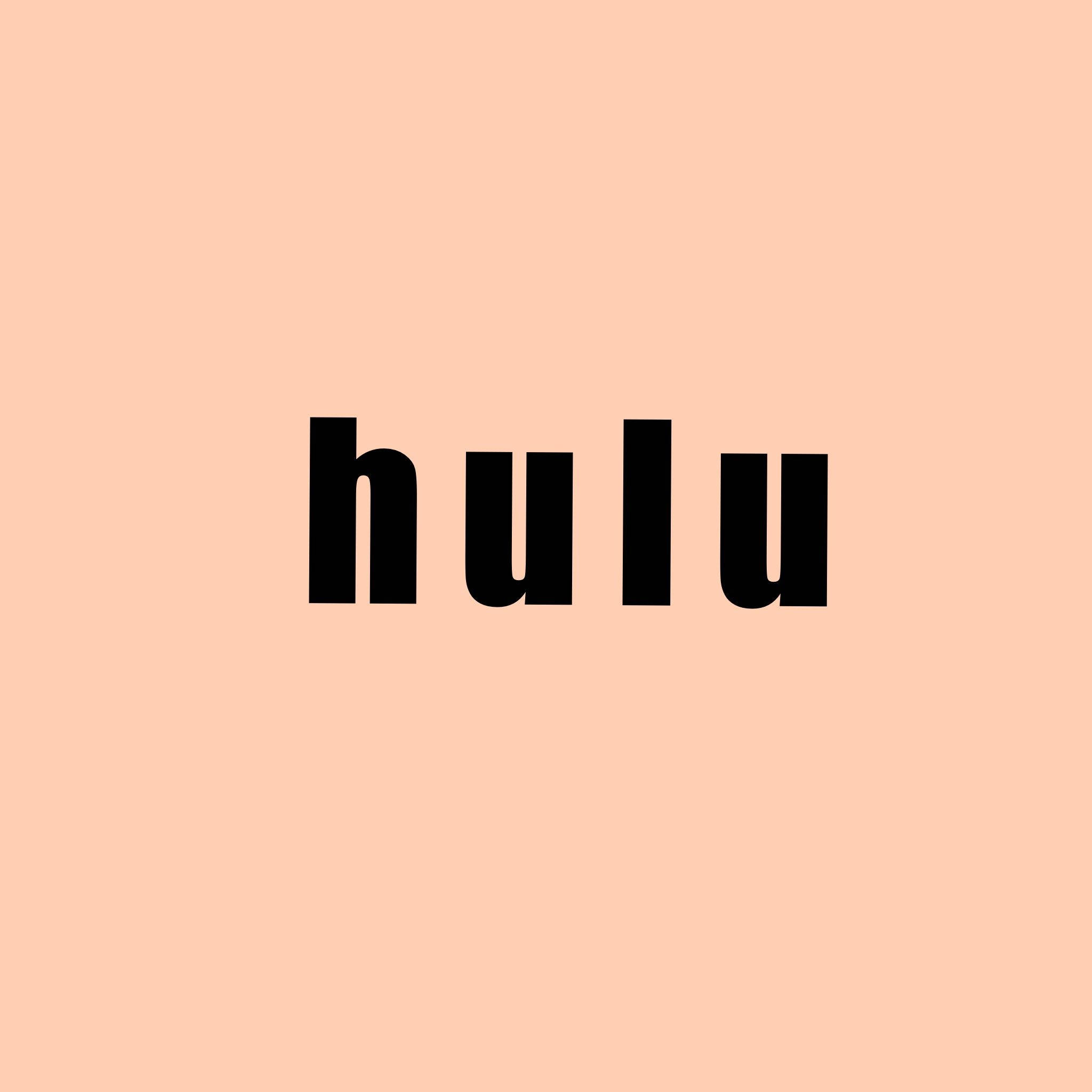 Hulu ในสีพีช วอลเปเปอร์