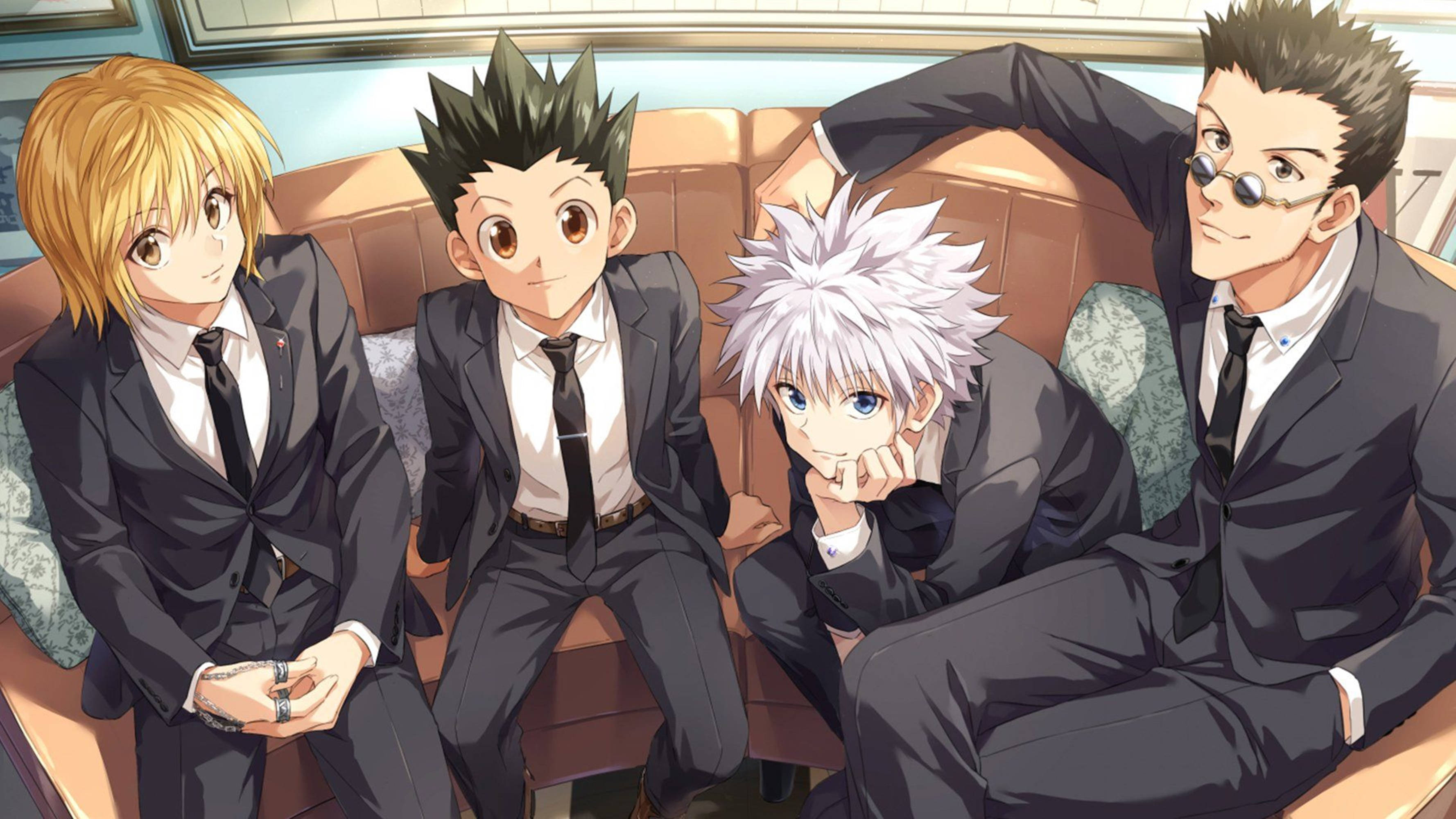 ตัวละครหลักอนิเมะ Hunter X Hunter 4K วอลเปเปอร์