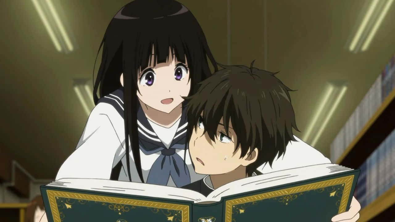 Hyouka คู่ภาพโปรไฟล์อนิเมะ วอลเปเปอร์