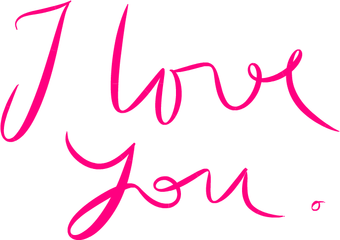 ลายมือเขียน I Love You วอลเปเปอร์