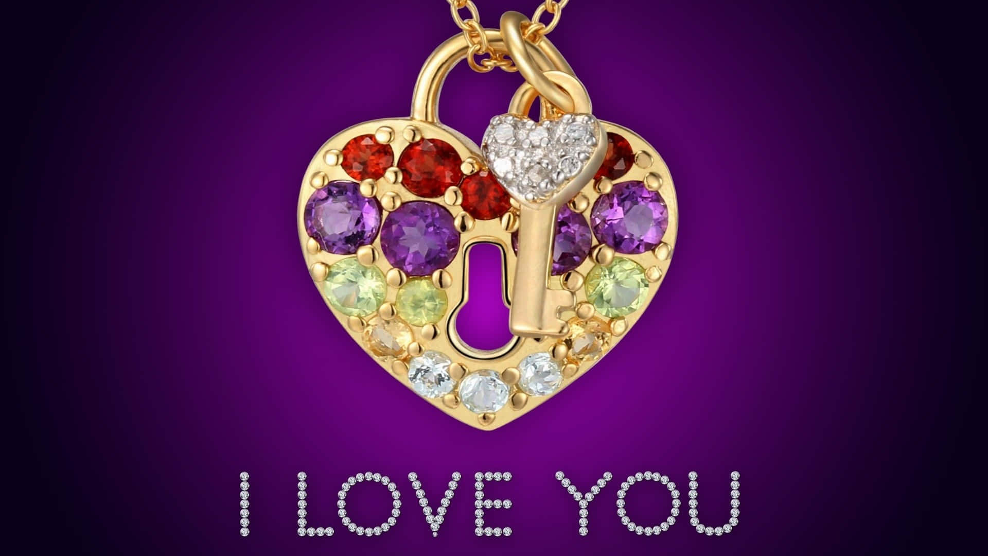 เฉลิมฉลองความรักของคุณด้วยพื้นหลัง I Love You ที่สวยงามนี้ วอลเปเปอร์