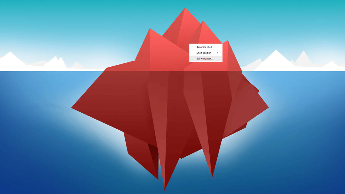 Iceberg การ์ตูน Chromebook วอลเปเปอร์