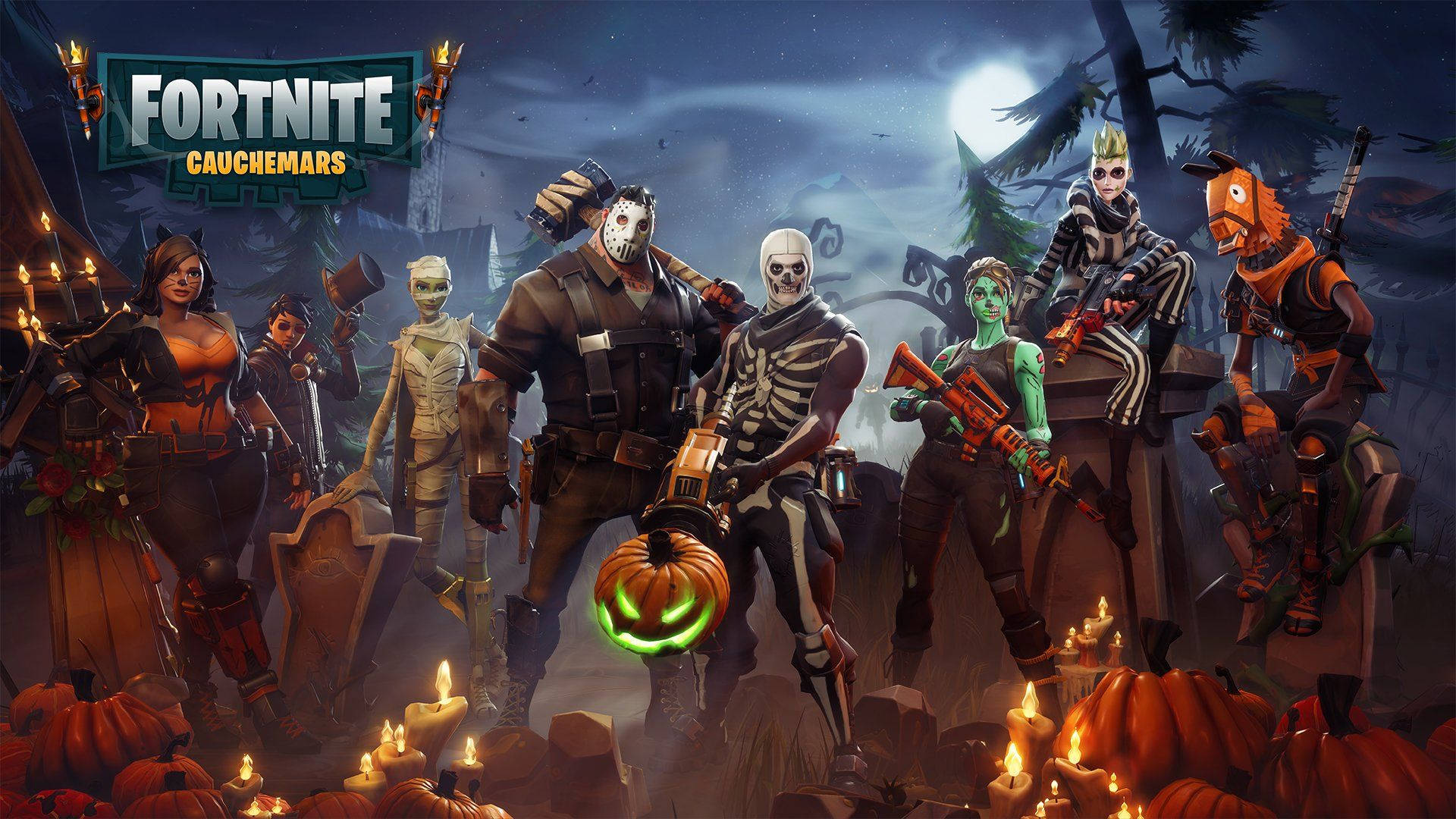 เตรียมตัวรับฮาโลวีนกับชุด Ifrit ใน Fortnite วอลเปเปอร์
