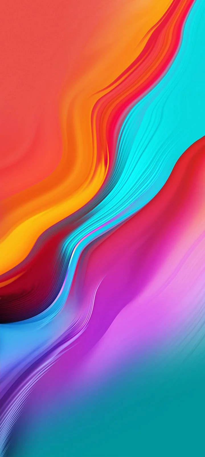 Infinix Smart 4 เส้นโค้งสีสันนามธรรม วอลเปเปอร์