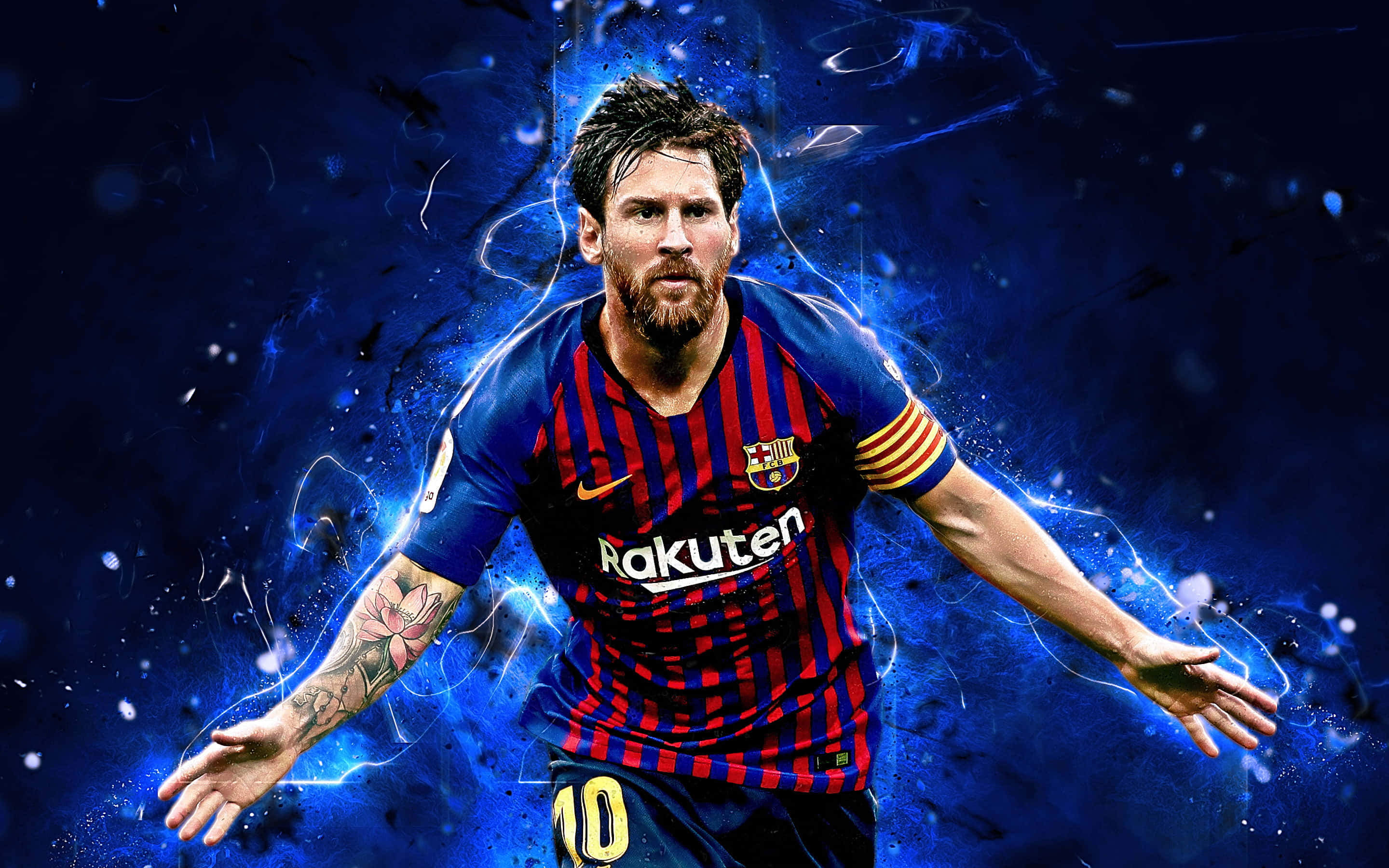 ลionel Messi ผู้ชนะรางวัลบัลลงดอร์ 5 สมัย วอลเปเปอร์