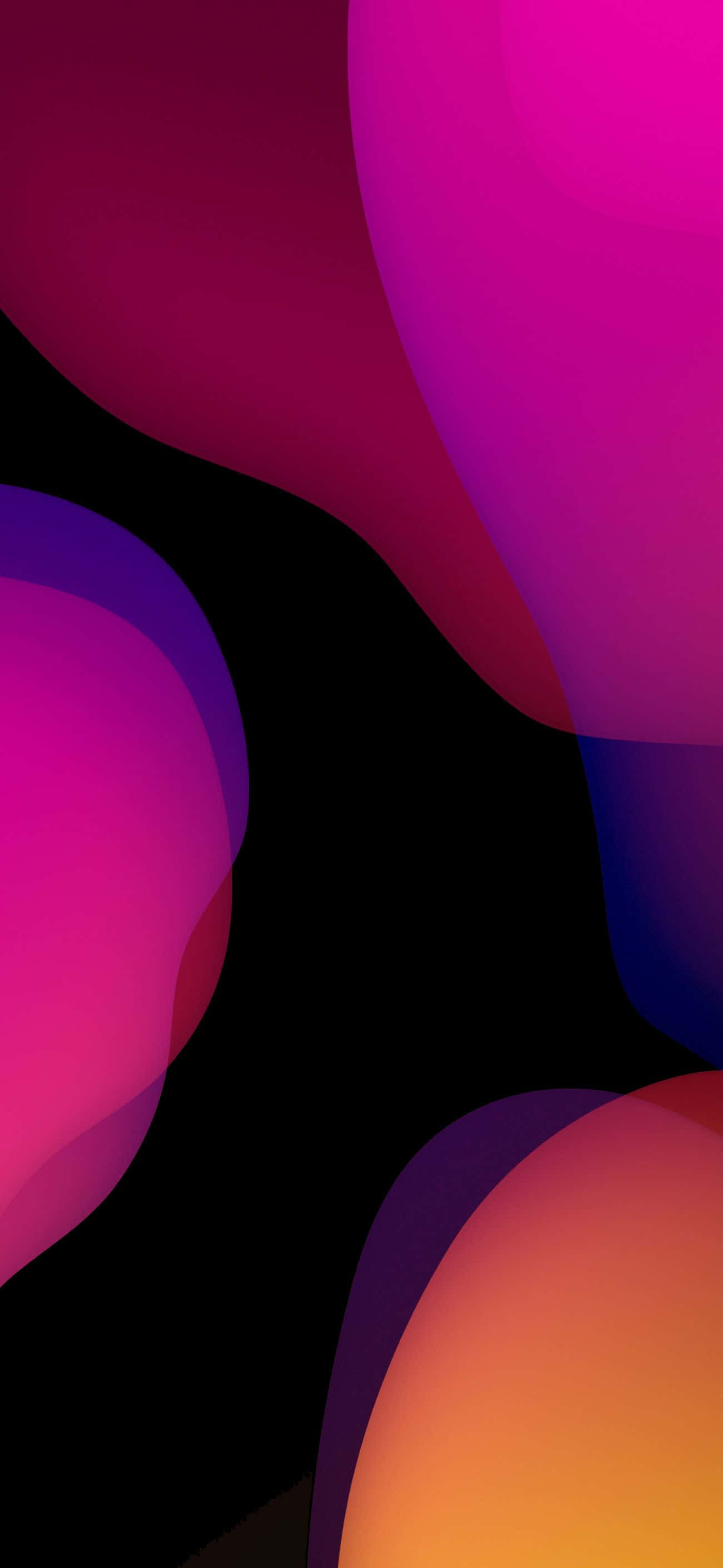 iOS 1 ฟองสีม่วงและแดง วอลเปเปอร์