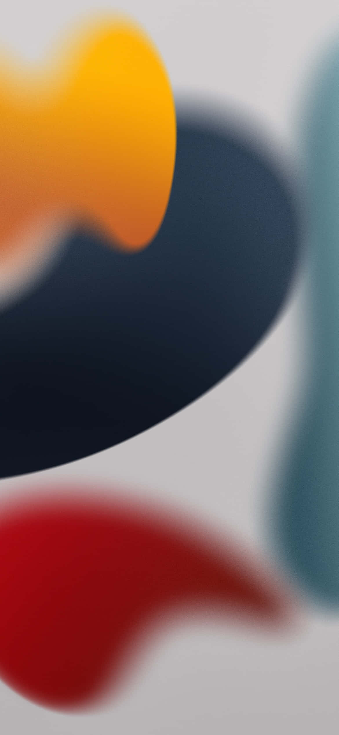 พื้นหลังสวยงามสีเหลืองและแดง iOS 13 วอลเปเปอร์