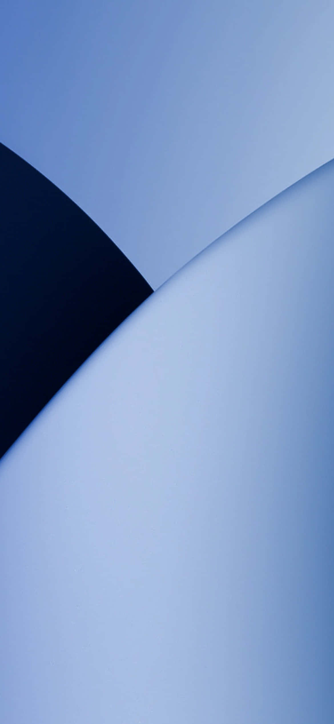 พื้นหลังวงกลมสีฟ้าอ่อน iOS 13 วอลเปเปอร์