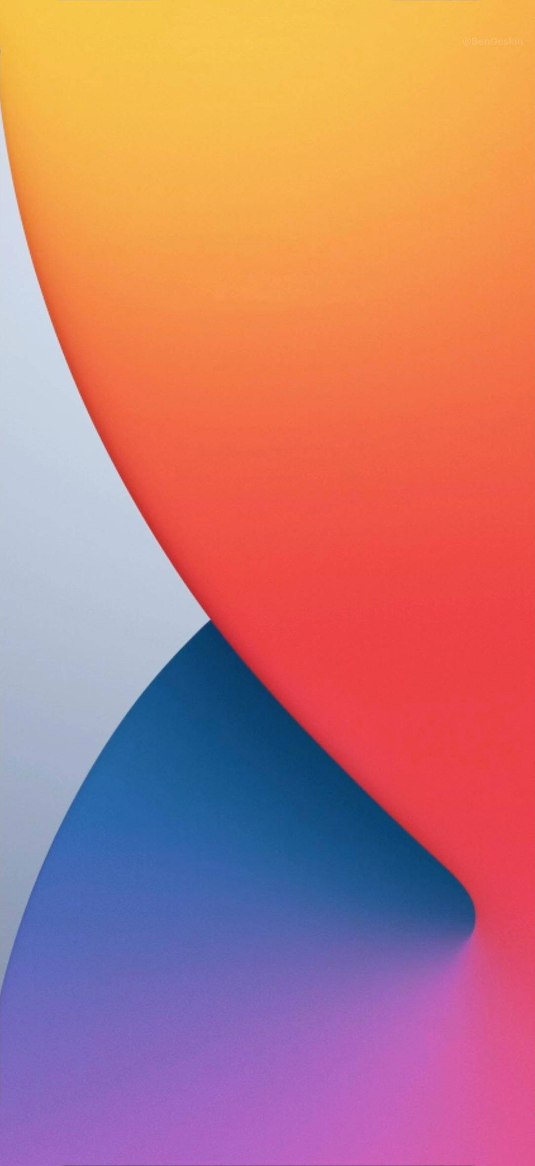 วอลเปเปอร์ iOS 14 แบบโค้ง วอลเปเปอร์
