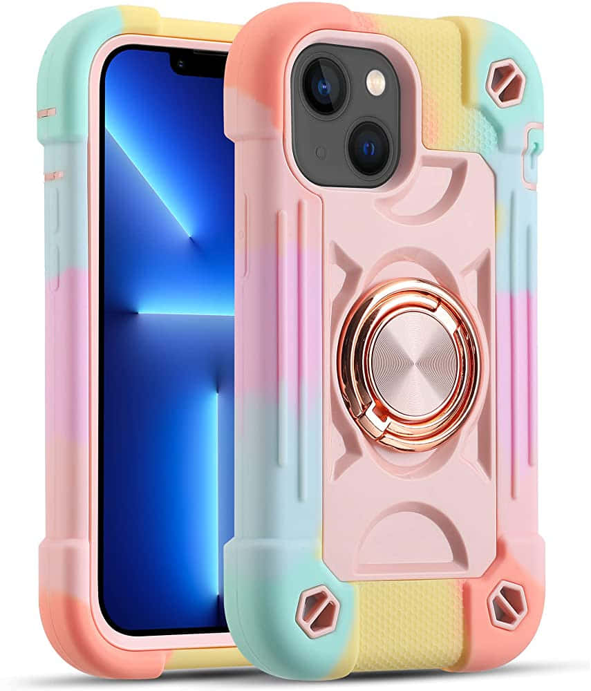 เคส iPhone 11 สีสันสดใสพร้อมห่วง วอลเปเปอร์