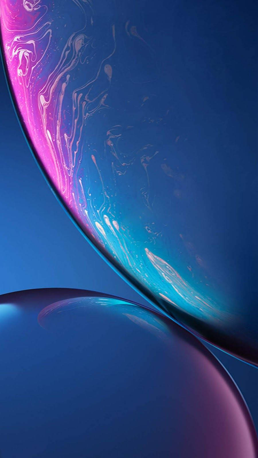 วอลเปเปอร์ล็อคสกรีน iPhone สีน้ำเงินเข้ม วอลเปเปอร์