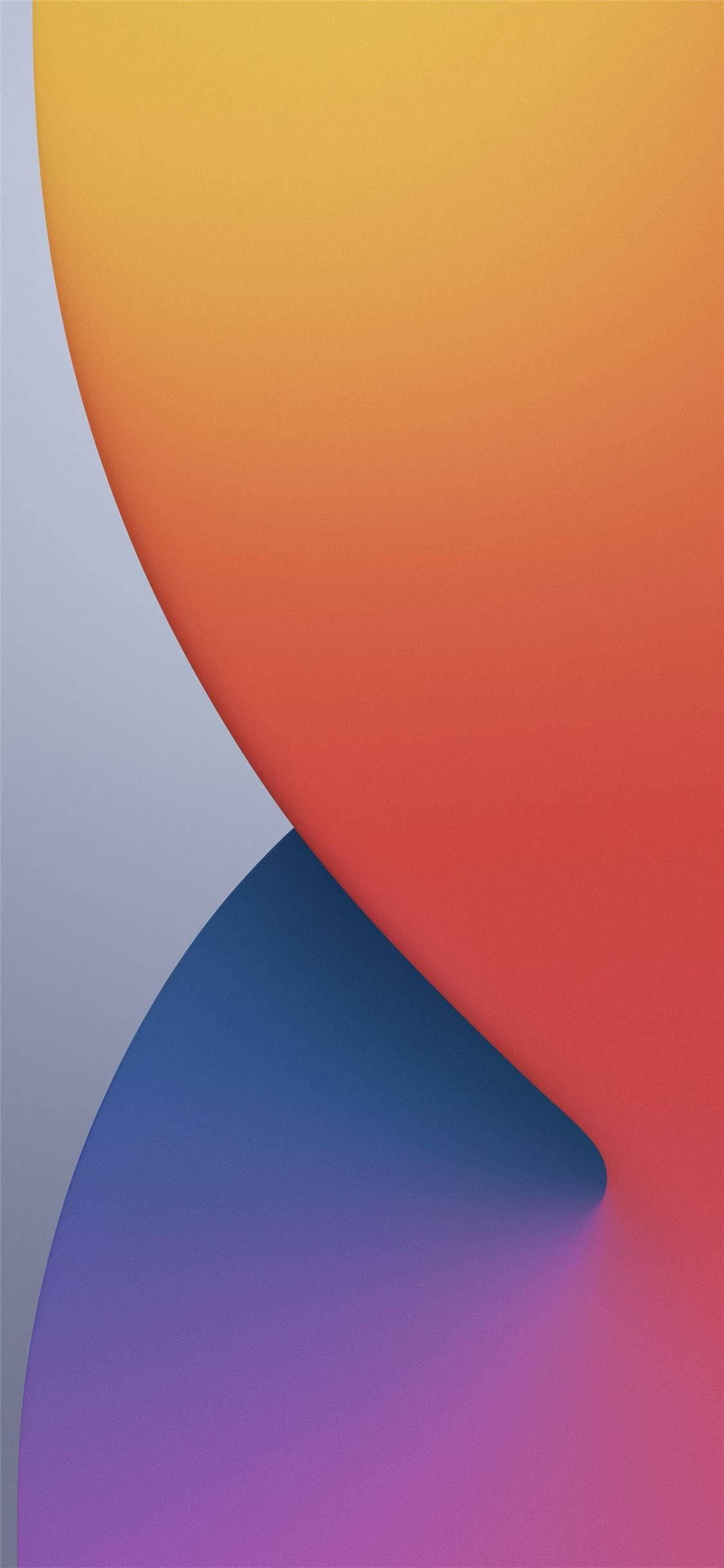 สีส้มและม่วงวอลเปเปอร์ iPhone 12 วอลเปเปอร์