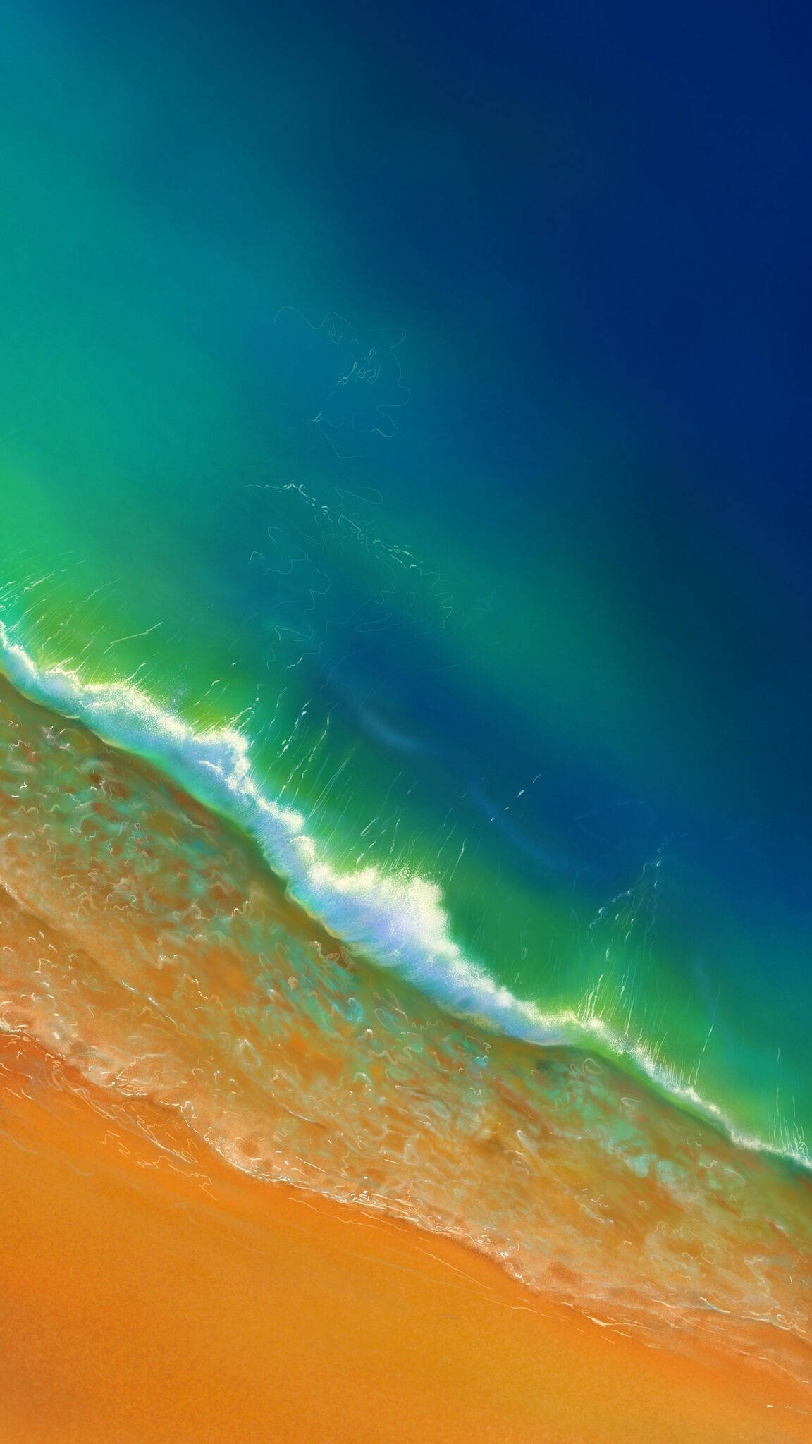 iPhone 14 ชายหาดสีเขียว วอลเปเปอร์
