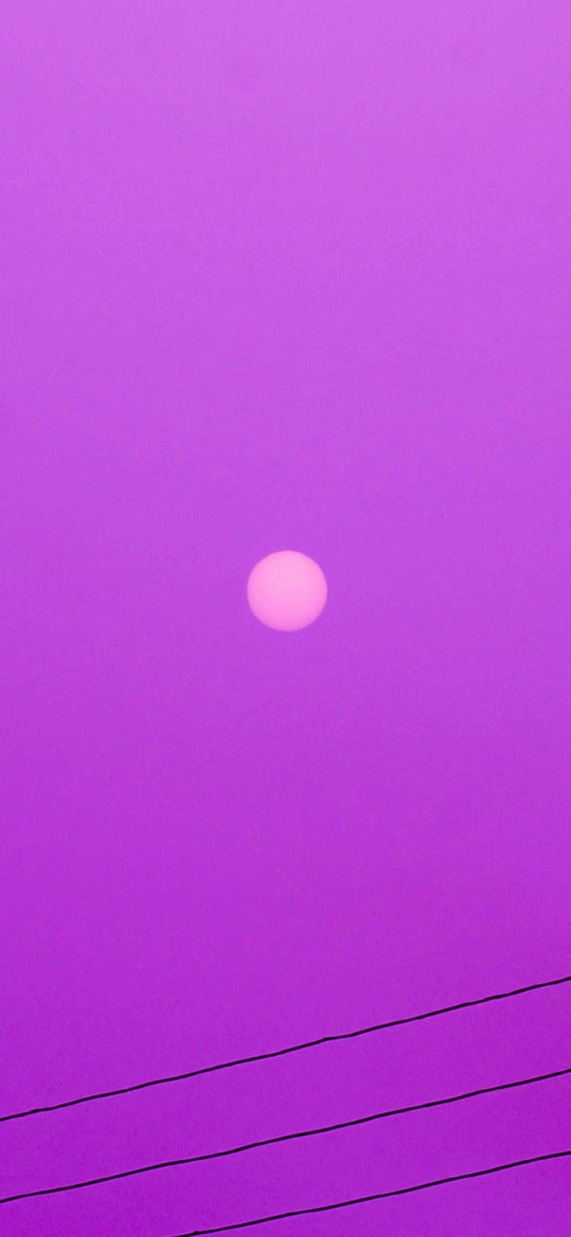 iPhone ดวงจันทร์สวยท้องฟ้าสีลาเวนเดอร์ วอลเปเปอร์