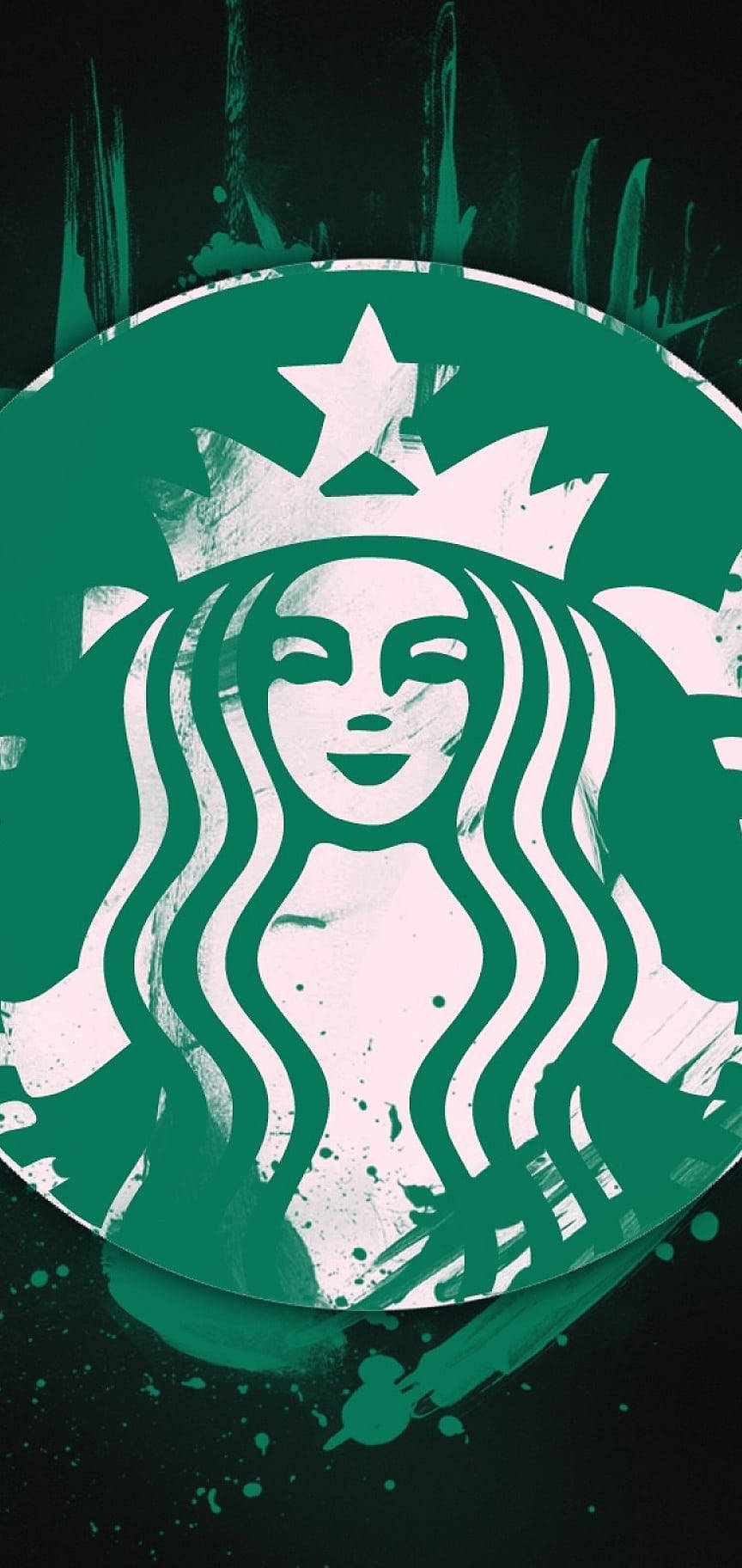 สตาร์บัคส์กราฟฟิตี้ iPhone วอลเปเปอร์