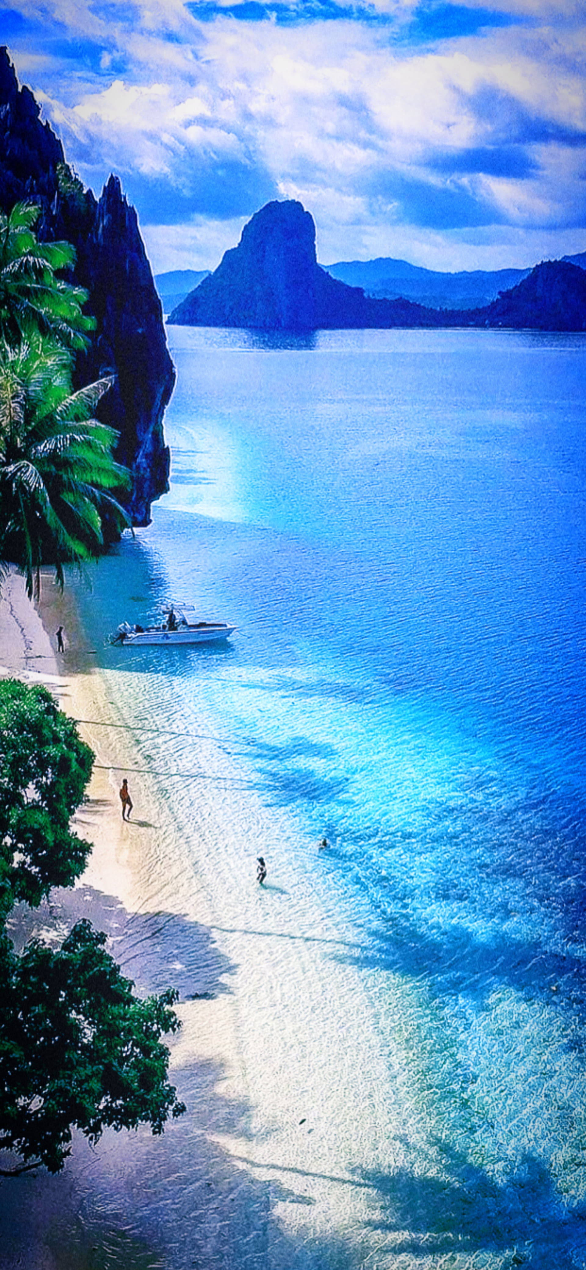 iPhone 7 ชายหาดท้องฟ้า วอลเปเปอร์