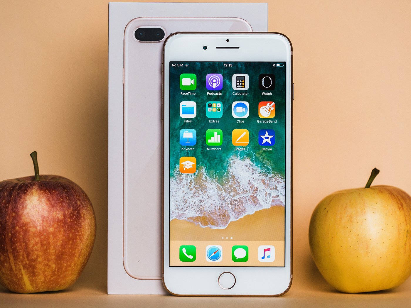 iPhone 8 พร้อมแอปเปิล วอลเปเปอร์