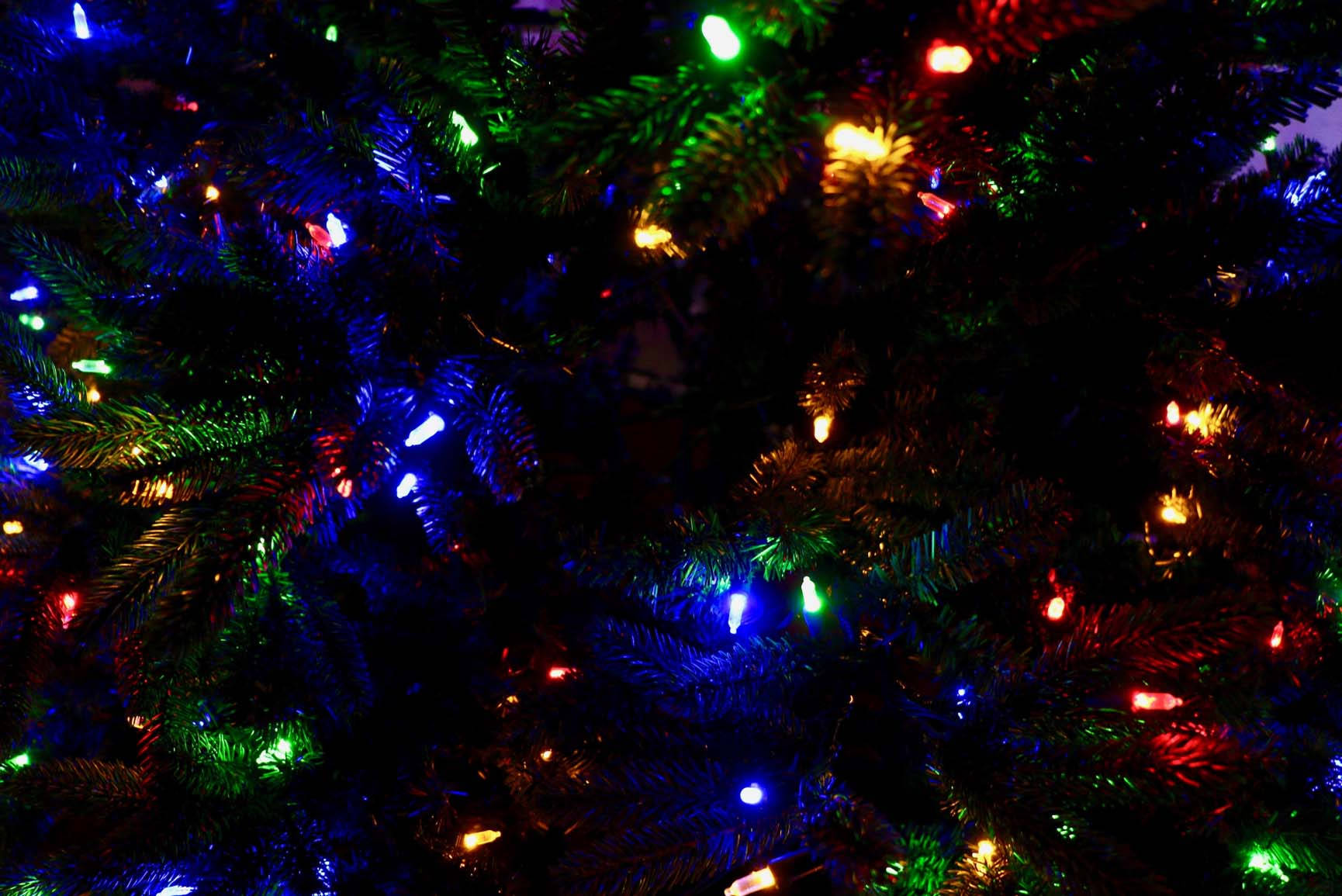 ไฟคริสต์มาสสีสันสำหรับธีมพรีพี้ iPhone Christmas วอลเปเปอร์
