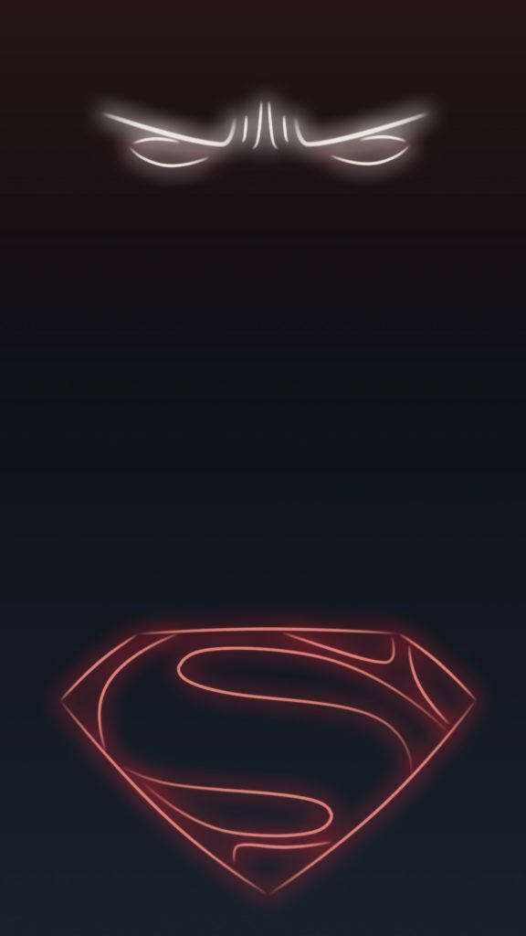 ซูเปอร์แมนโลโก้นีออน iPhone วอลเปเปอร์
