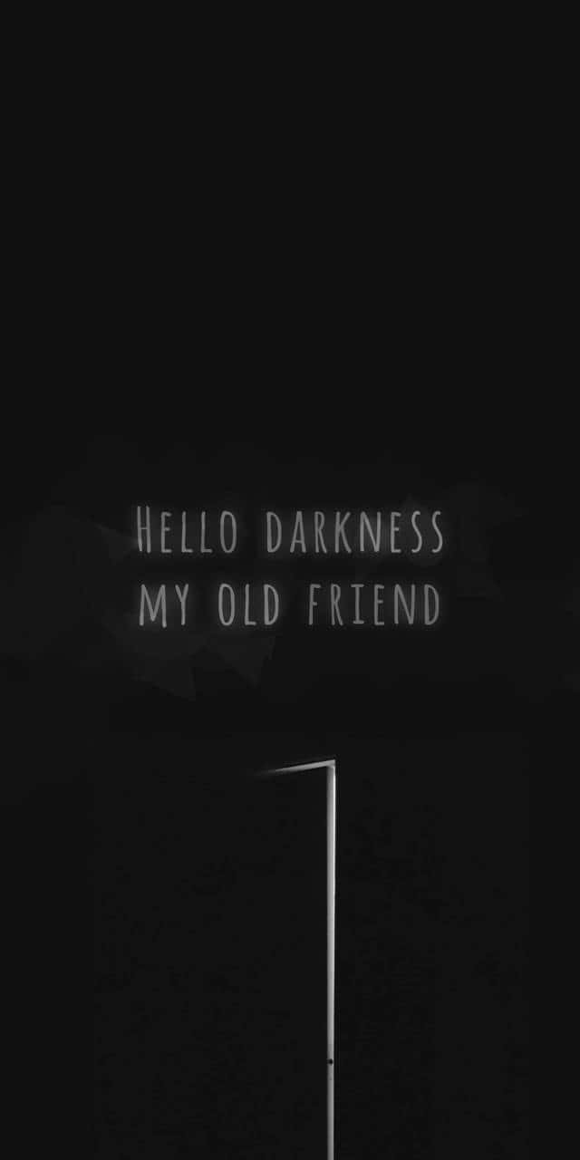 iPhone สีดำ Emo Hello Darkness วอลเปเปอร์