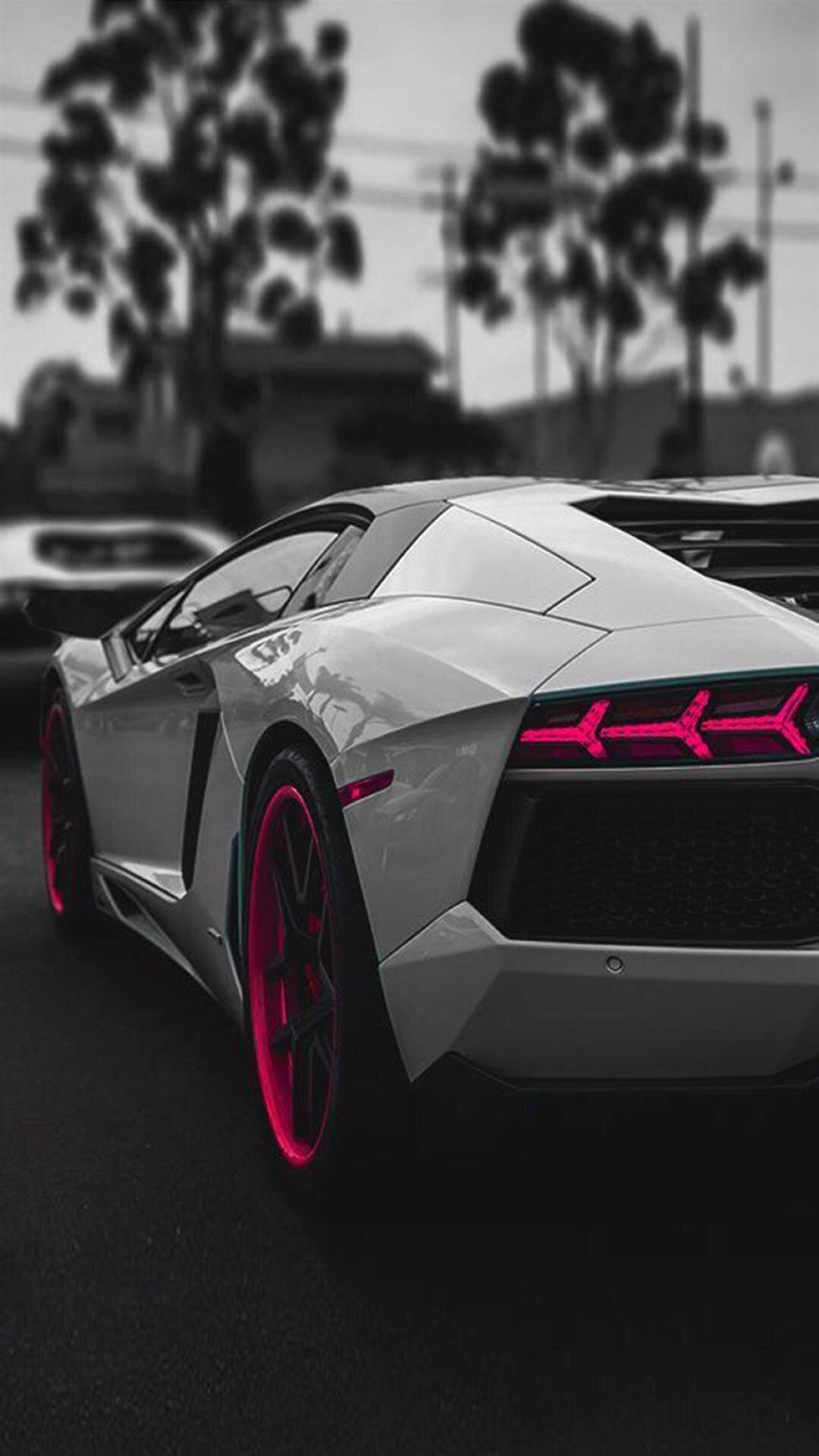 ภาพพื้นหลังล็อคสกรีน iPhone Lamborghini วอลเปเปอร์